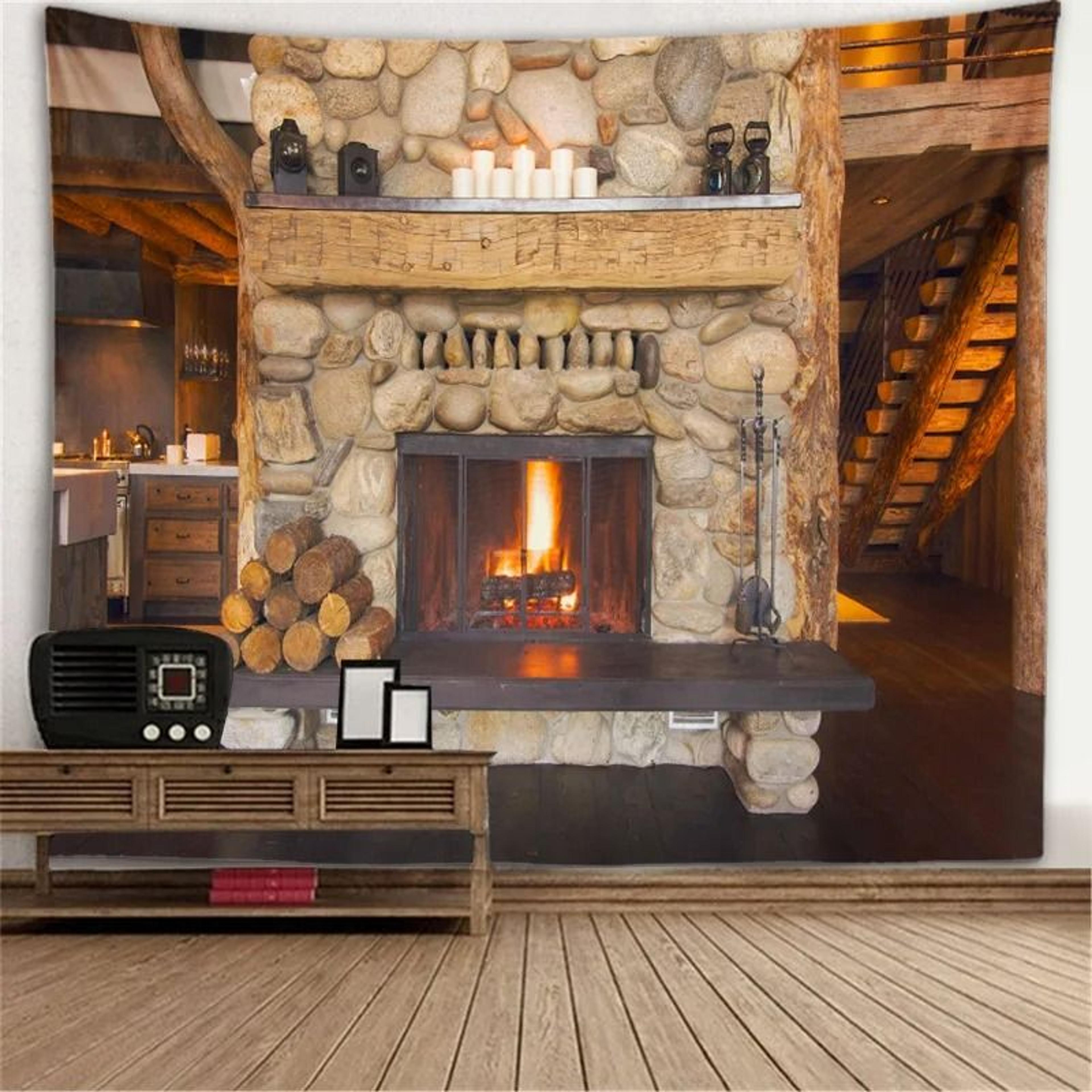 Scenic Aperture Mural  TreeHole Perspective Window Tapestry  Executive Studio  Nature Sanctuary Dec 25