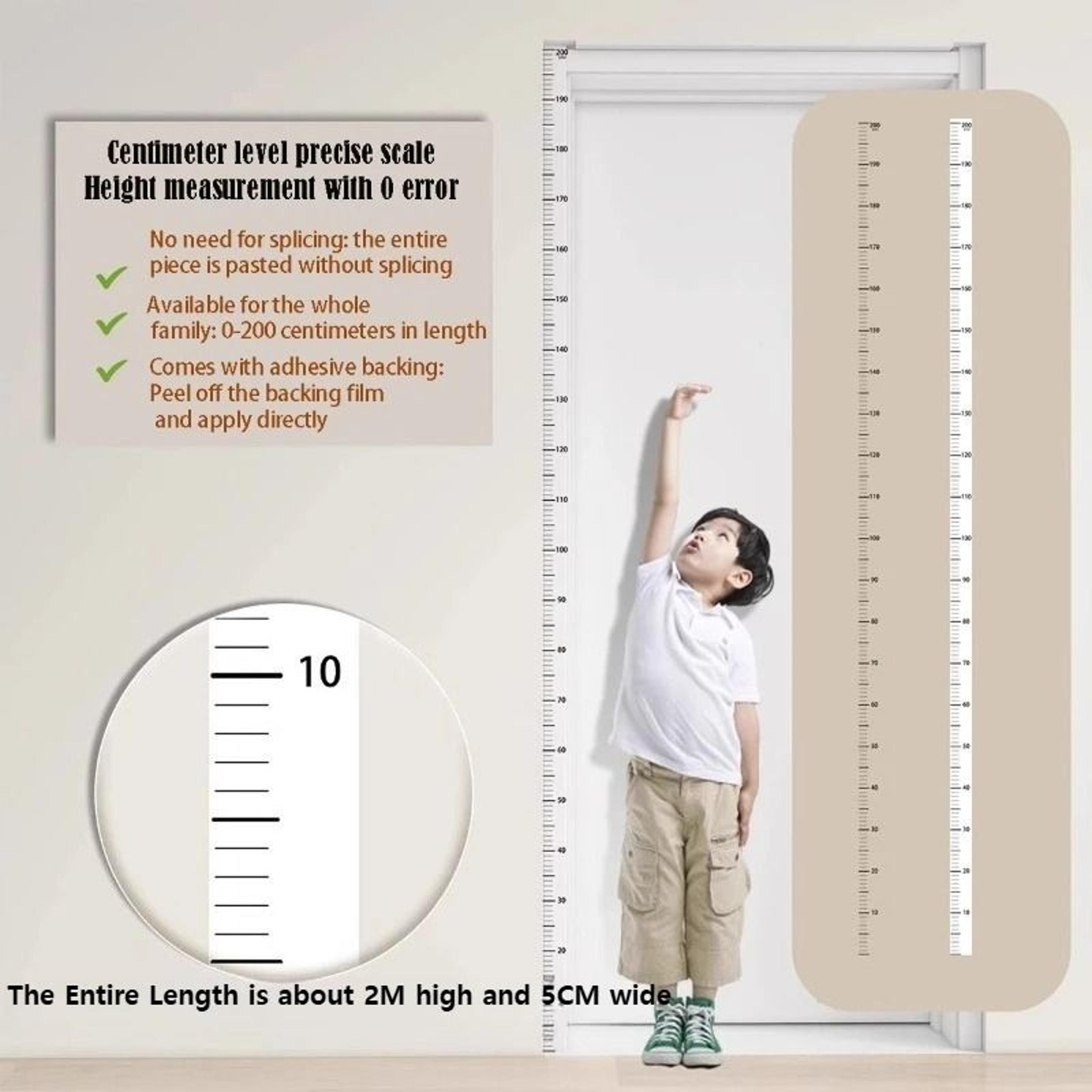 Precision Growth Monolith  2M SelfAdhesive Height Ruler  Executive Nursery  Modern Sanctuary Decor 4