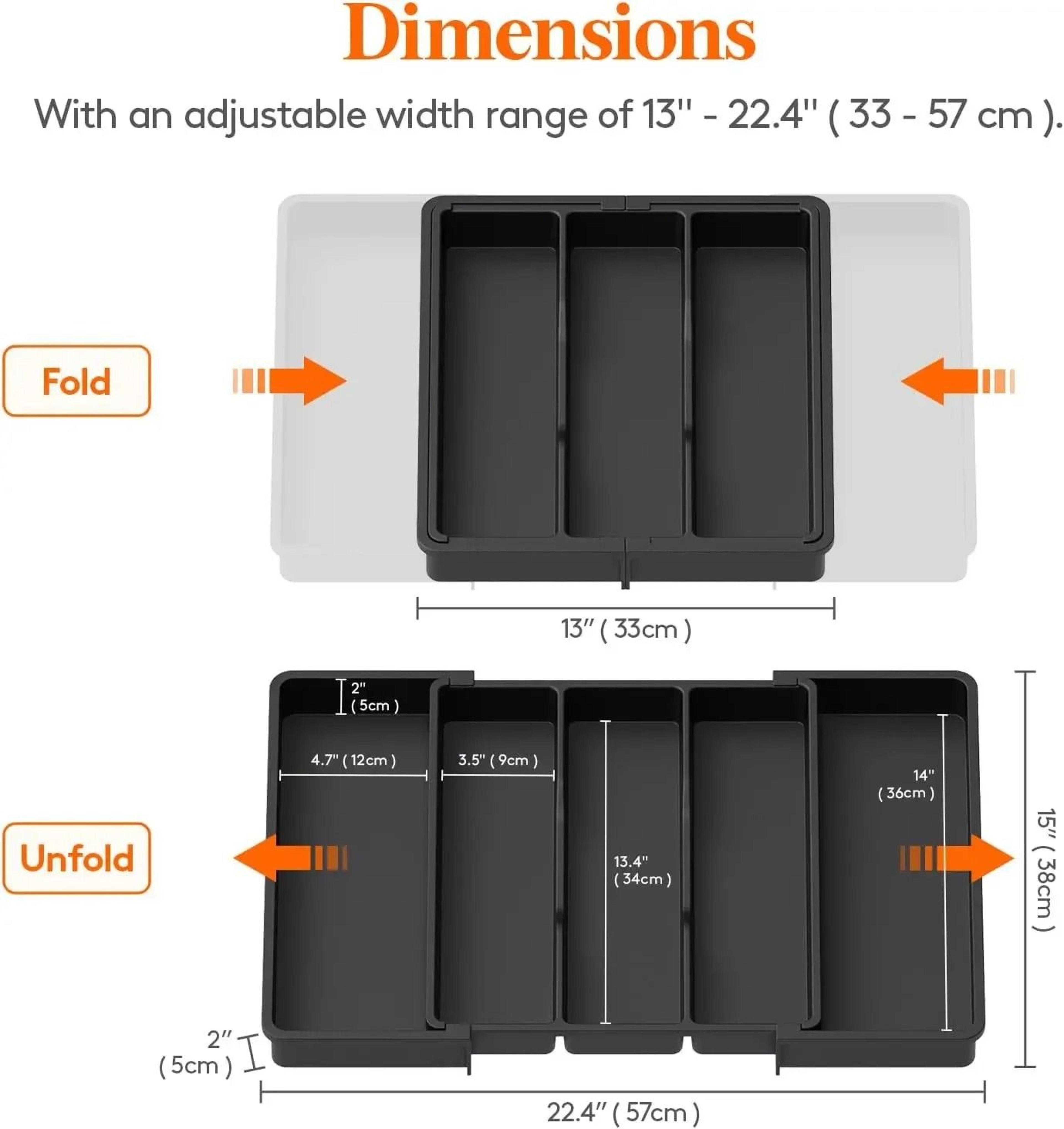 Obsidian Expandable Tray  Precision Retractable Silverware Nexus  Executive Studio  Culinary Sanctu 5