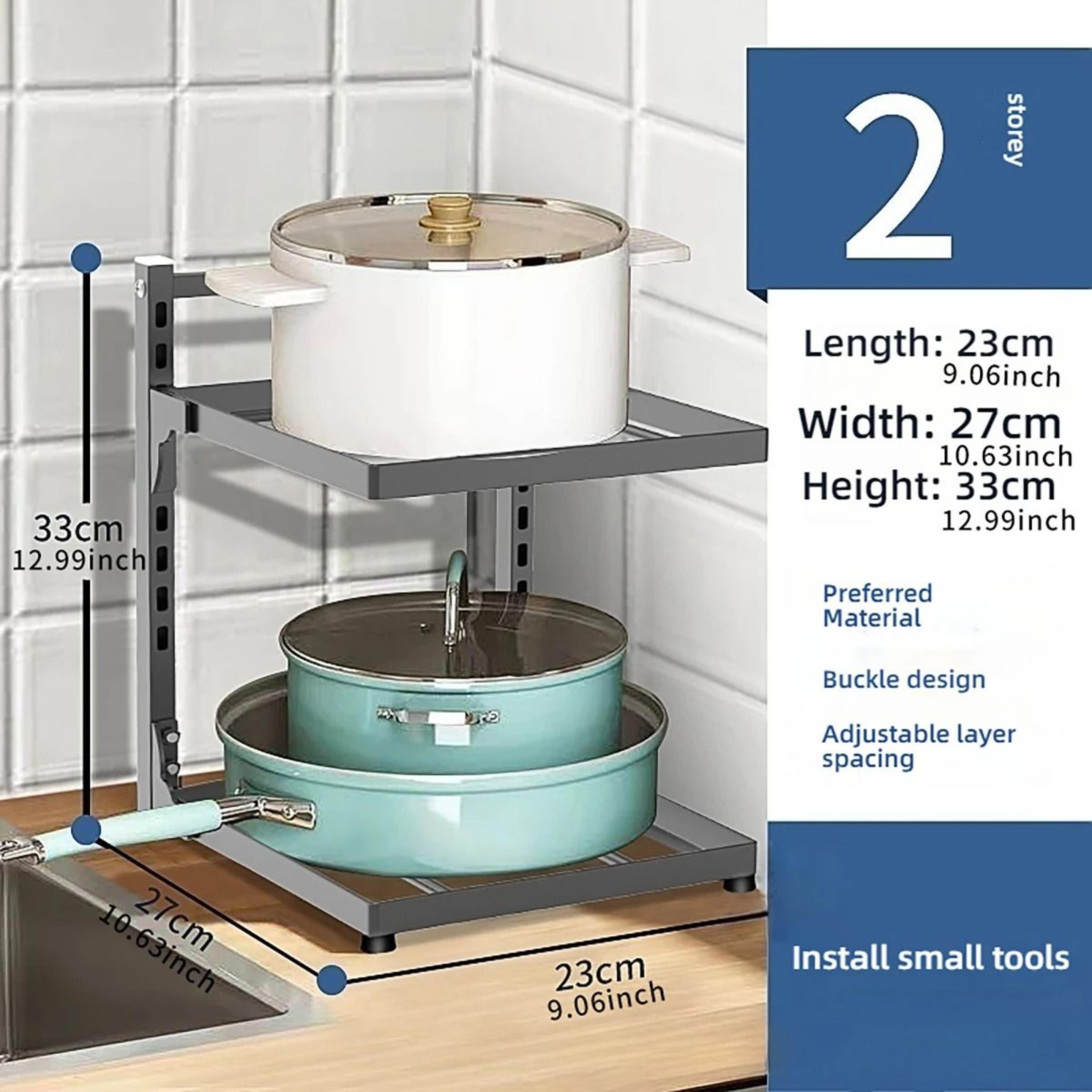 Nexus Modular Pot Rack  Adjustable MultiTier Kitchenware Organizer  UnderSink  Corner Sanctuary Dec 6