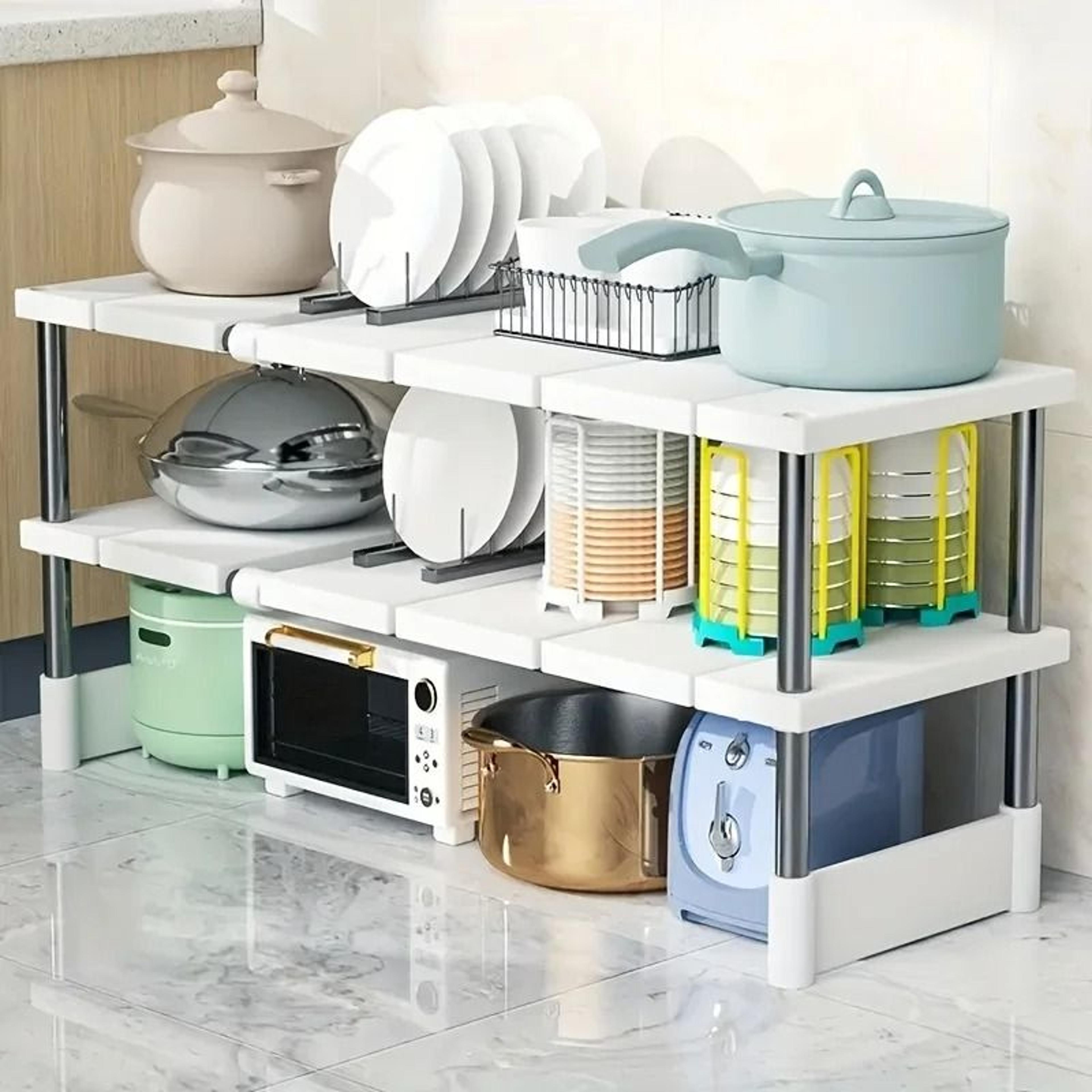 Basalt Expansion Nexus  Adjustable UnderSink Storage  MultiLayer Pot Holder 1