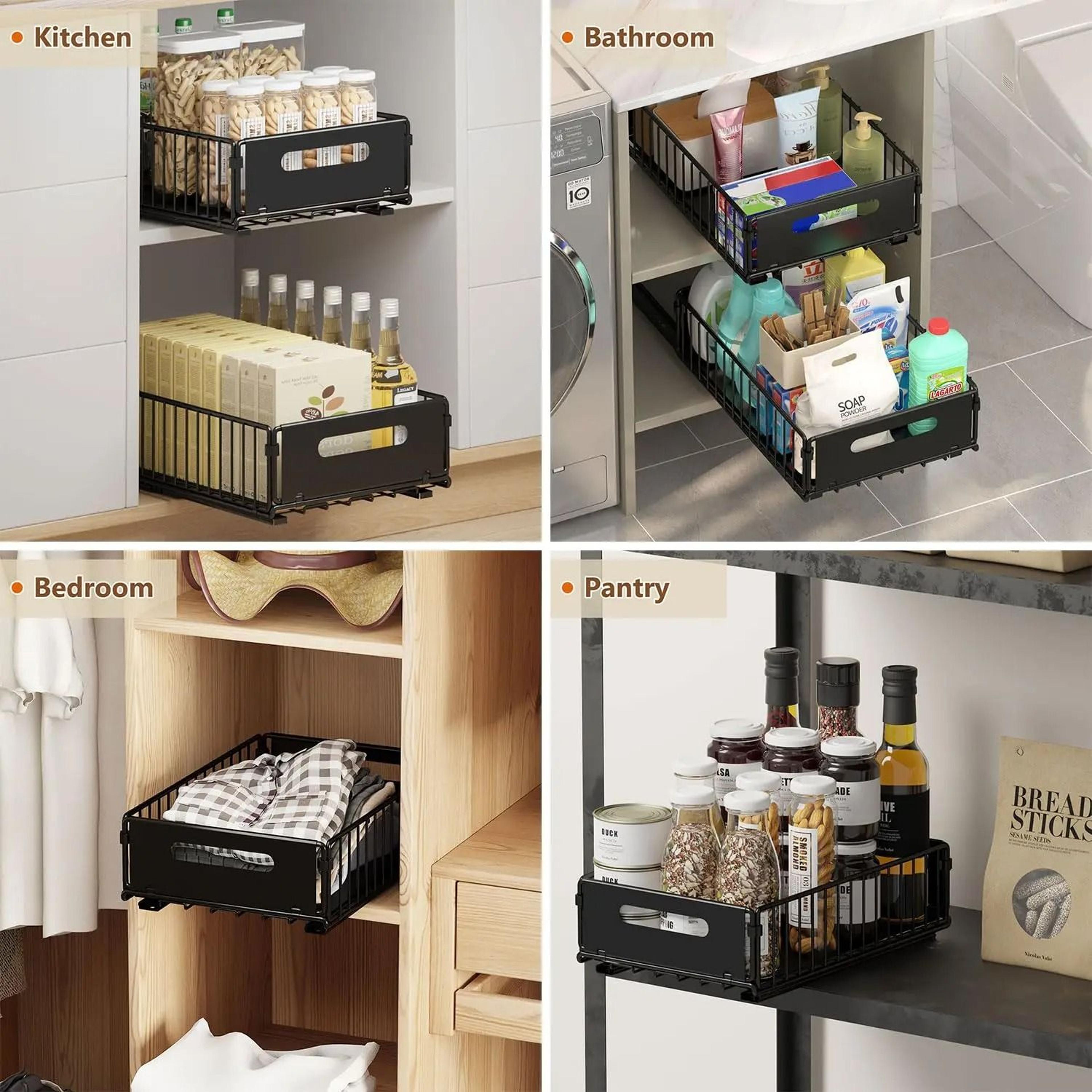 URluna Slide Nexus  Premium PullOut Cabinet Organizer  Spice Storage System 3