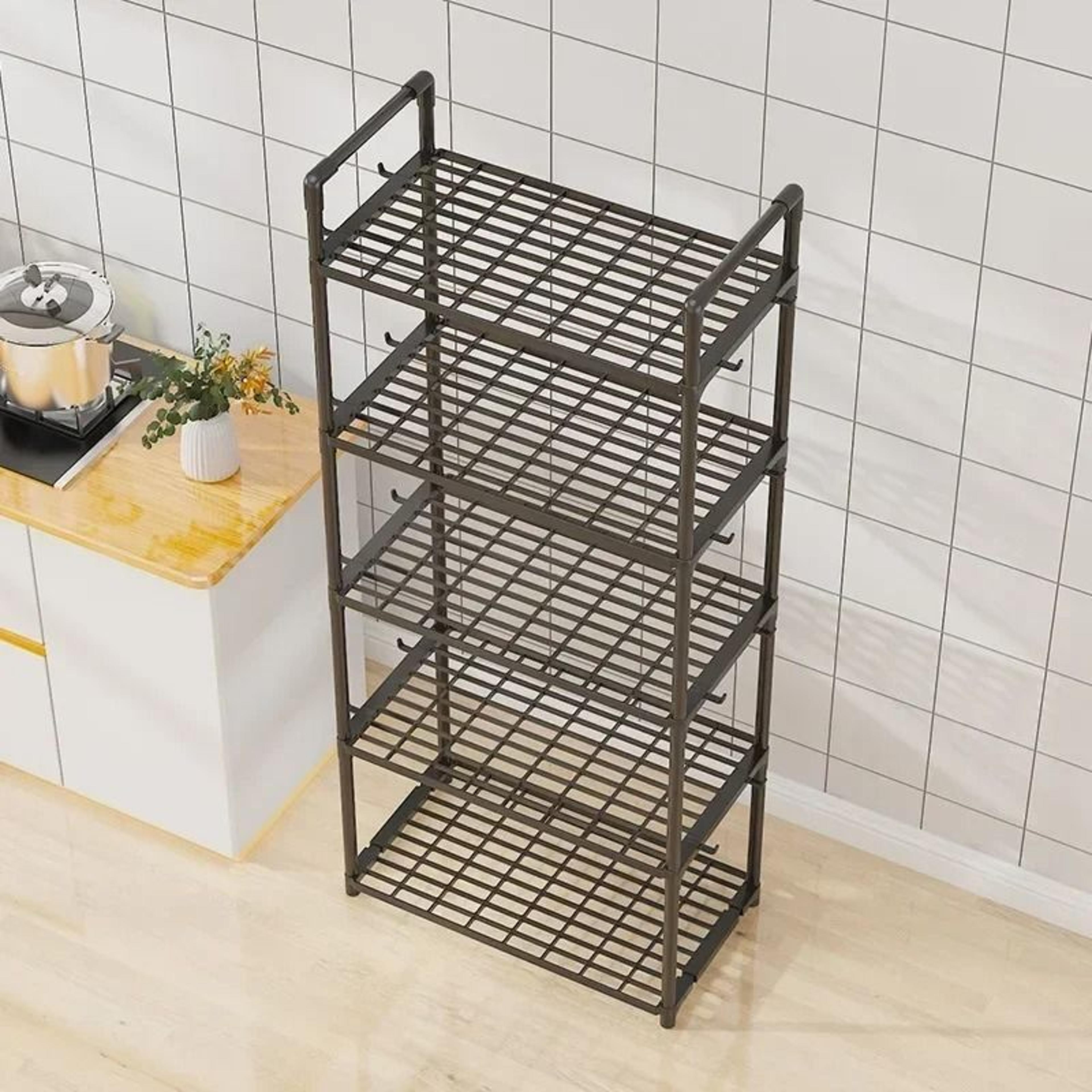 Monolith Floor Nexus  Industrial MultiTier Microwave  Culinary Storage Tower 4