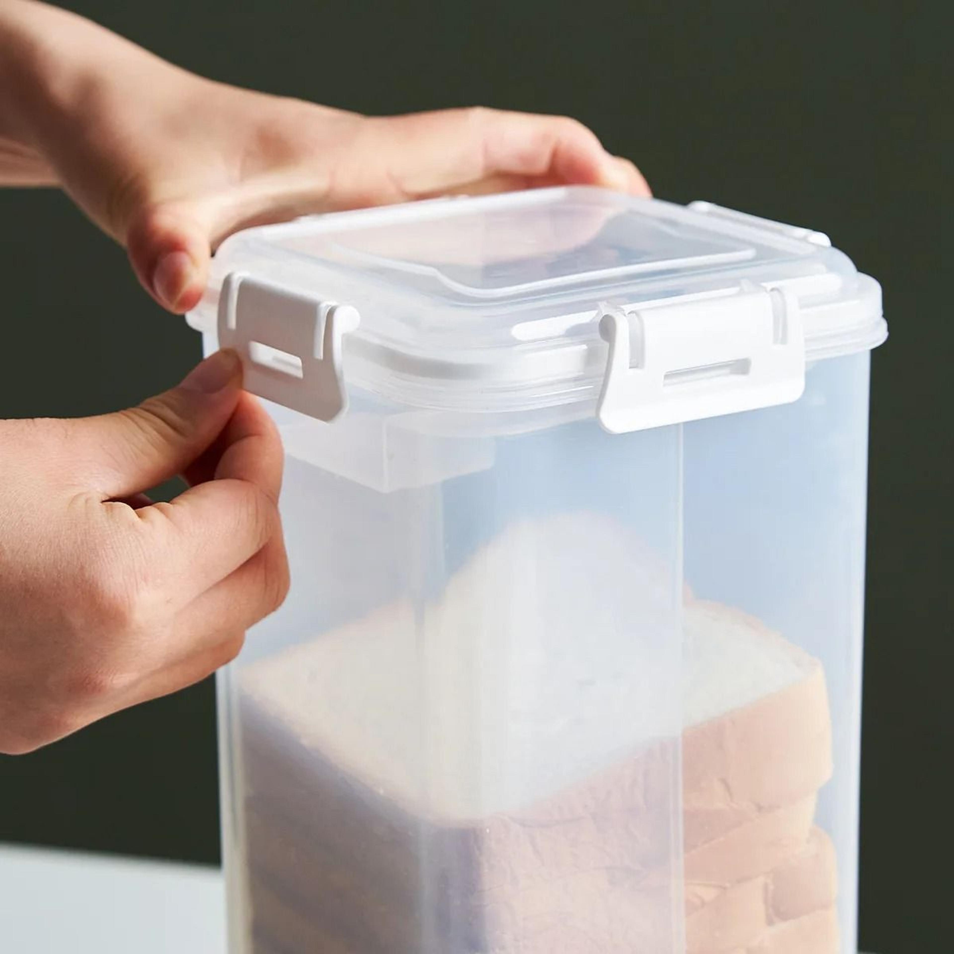 Vertical Bread Loaf Container  Airtight Clear Bread Box  Tall Sandwich Bread Saver 1