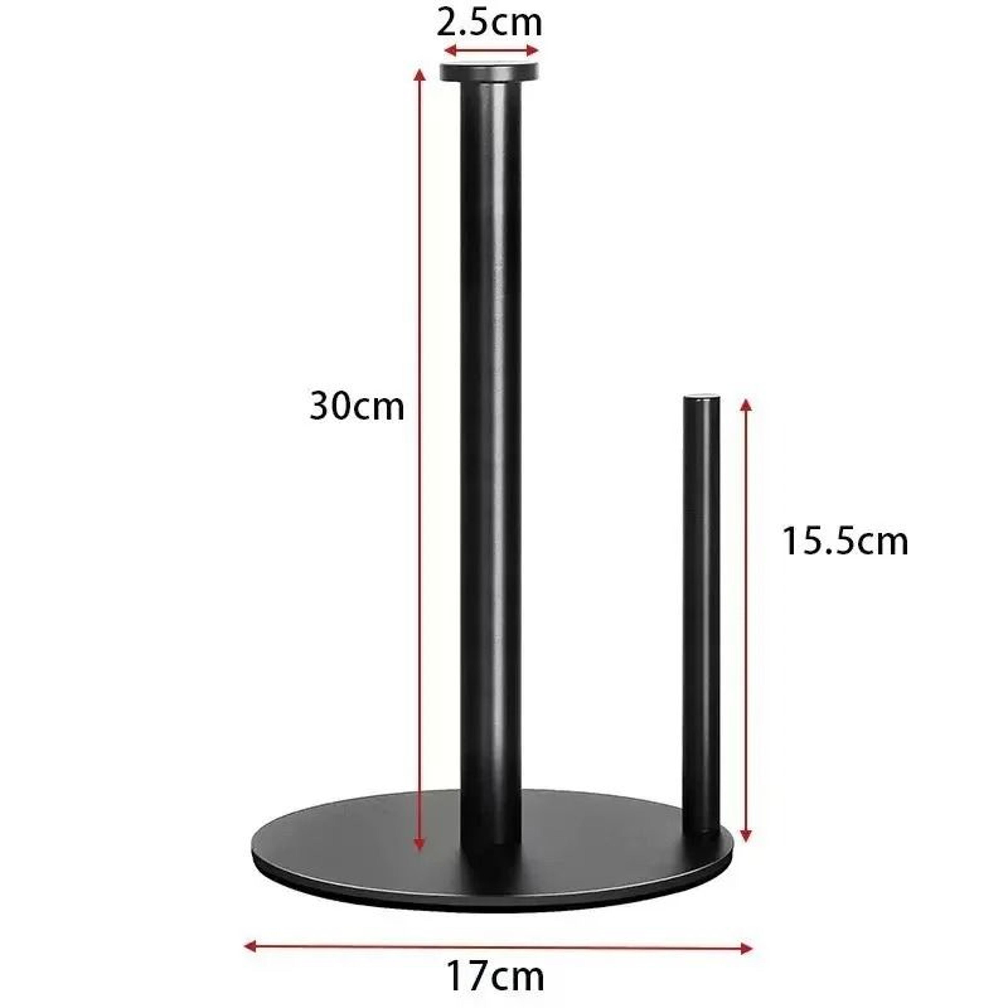 Stainless Steel Kitchen Roll Holder With Weighted Base  HeavyDuty Countertop Organizer  SpaceSaving 4
