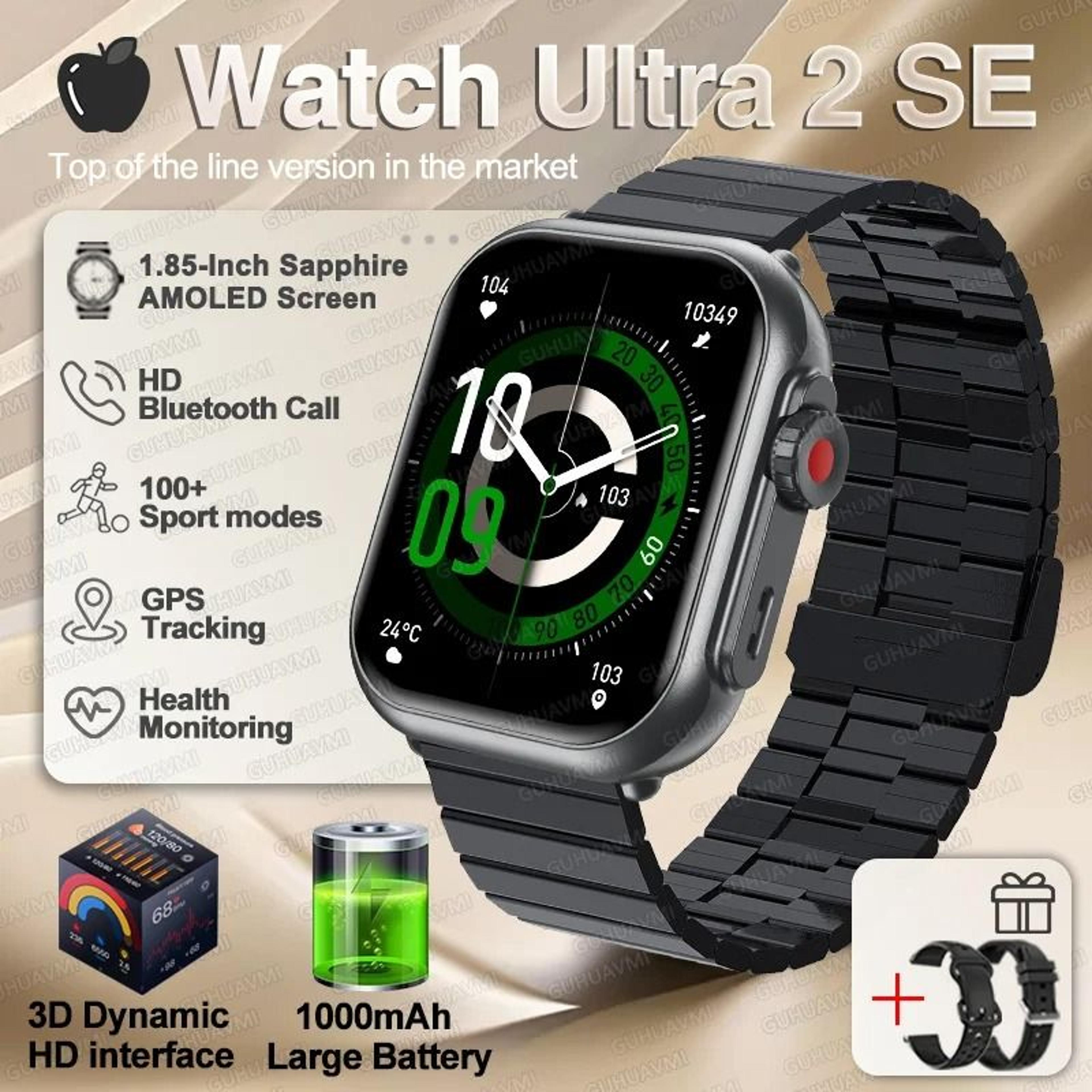 Ultra 2 Series Smart Watch  1000mAh Battery  GPS  Executive AMOLED Bluetooth Call Sport System 18