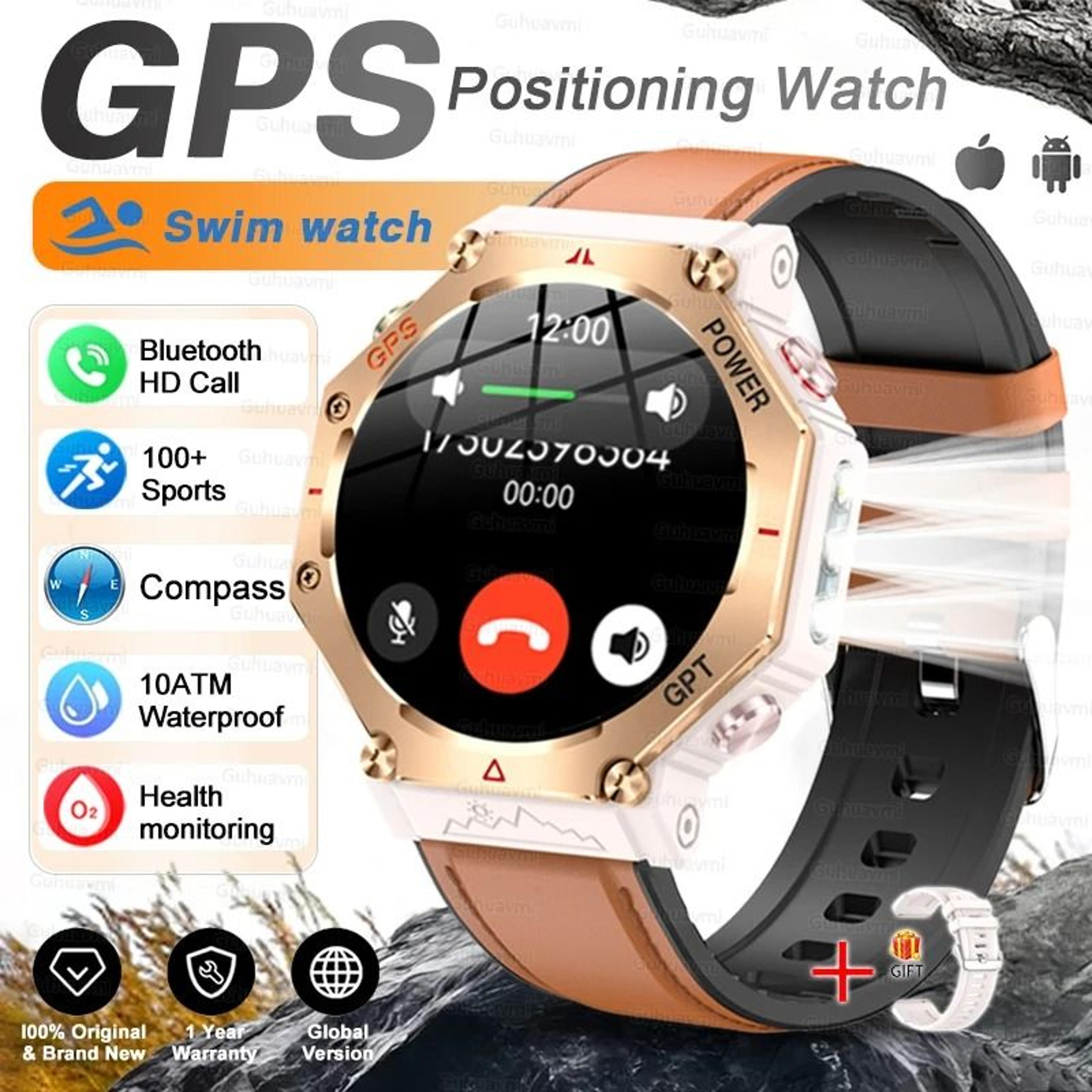 TRex 3 Ultra Military Grade Smartwatch  10ATM Waterproof  GPS  Executive HD Call Altimeter Sports S 13