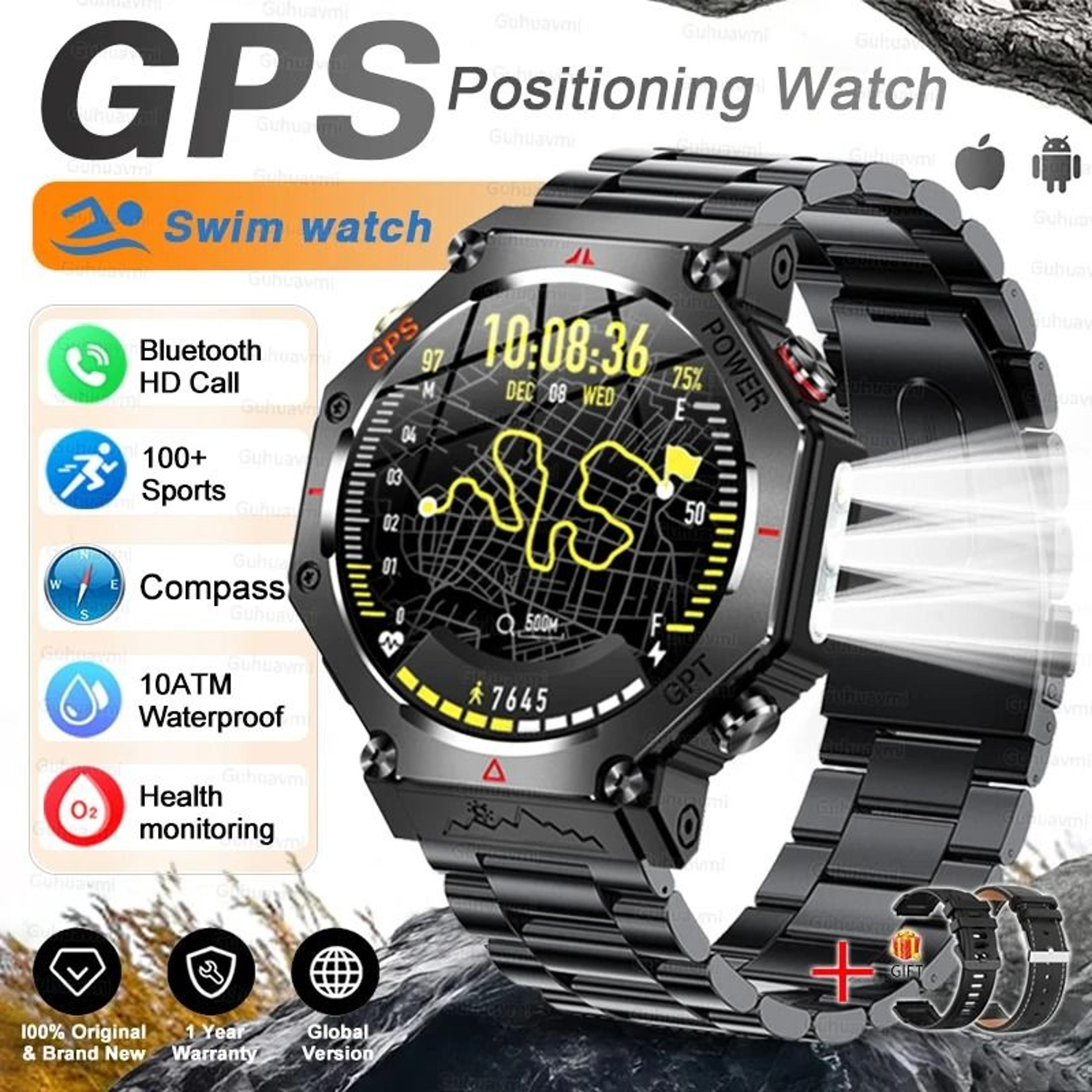 TRex 3 Ultra Military Grade Smartwatch  10ATM Waterproof  GPS  Executive HD Call Altimeter Sports S 16
