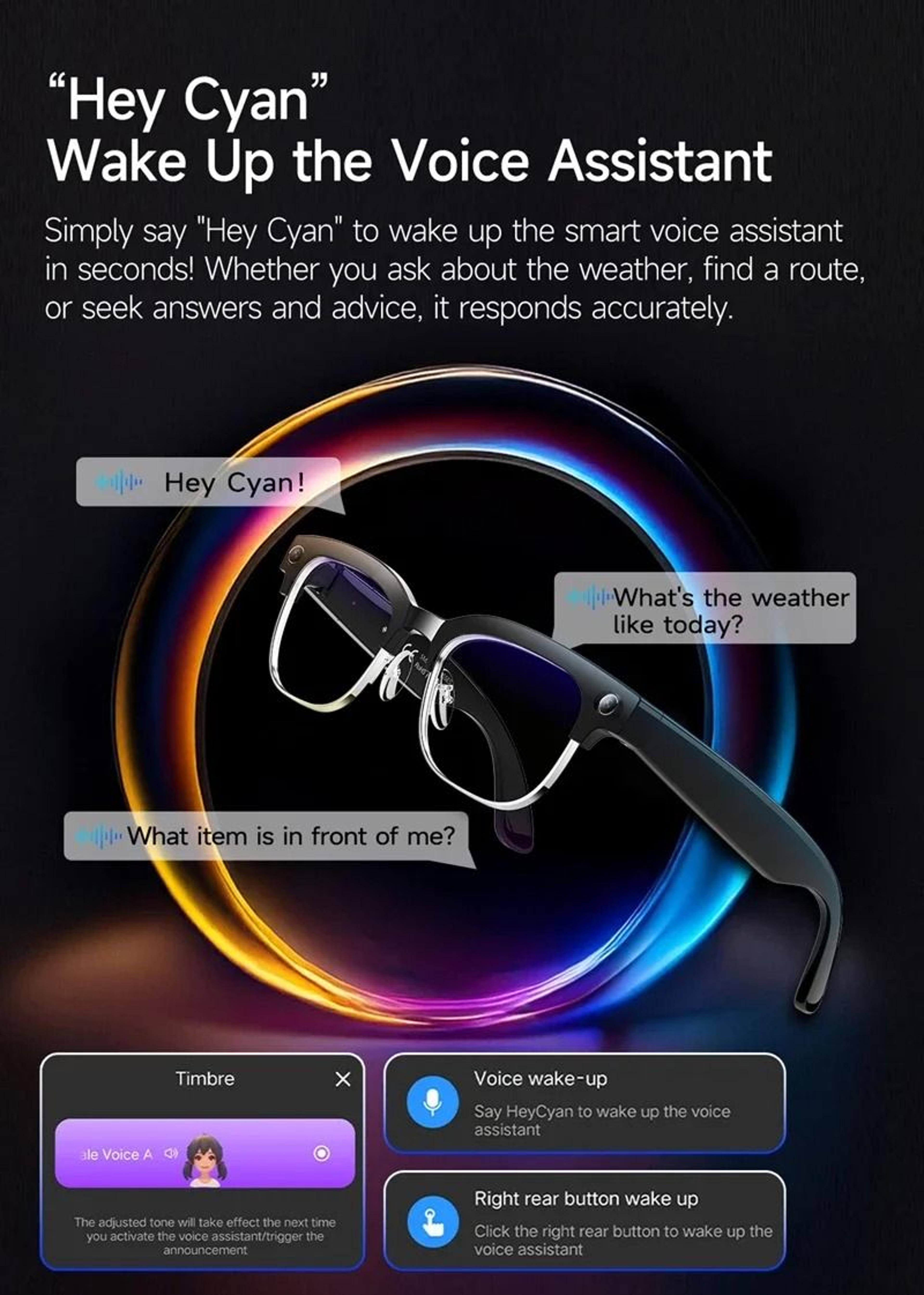 2026 AI Translation Smart Glasses  4K HD 8MP Video Recording  Photo Recognition  Executive Bluetoot 1