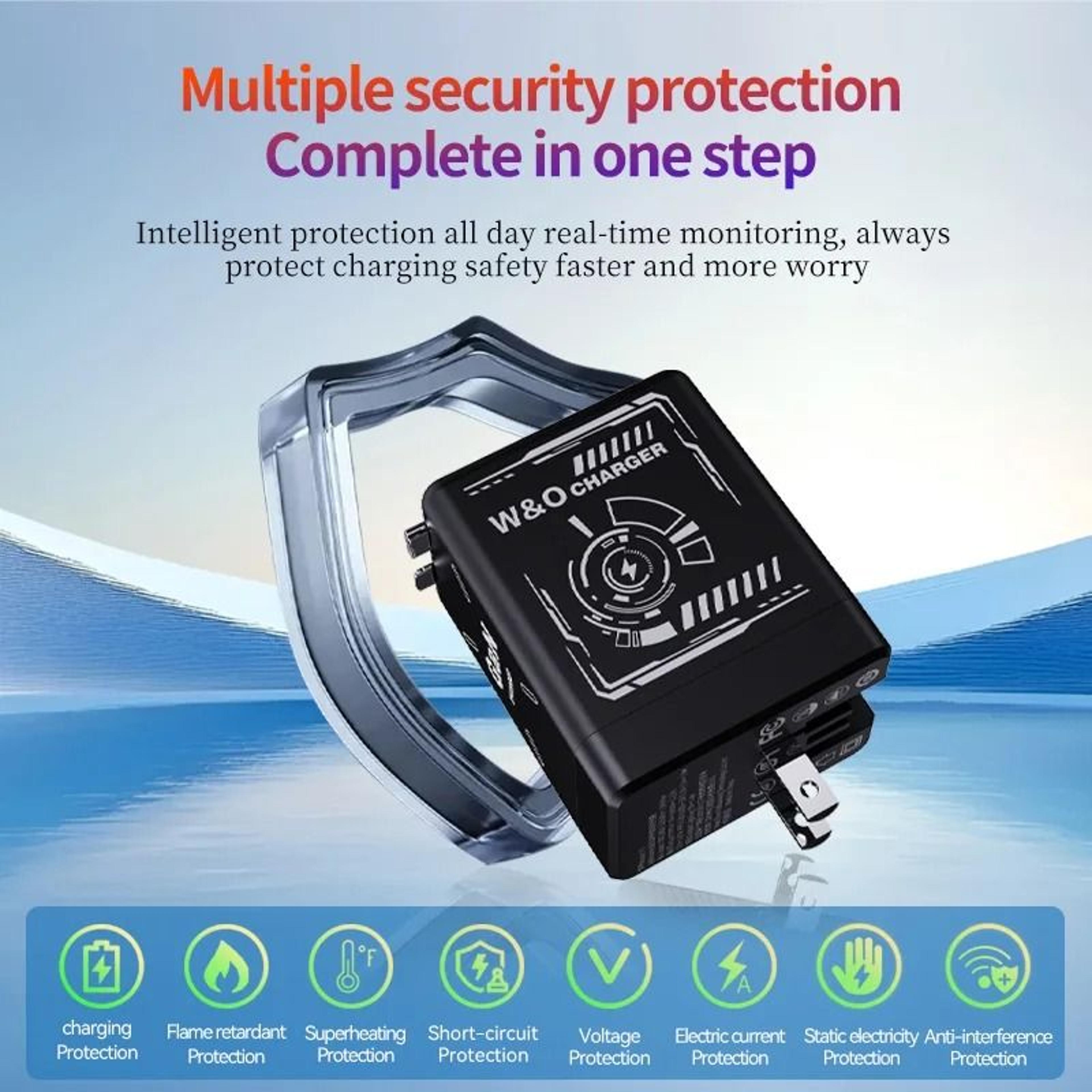 20W GaN Retractable Fast Charger  Dual TypeC  IOS Interface  Executive Compact Portable Charging St 1
