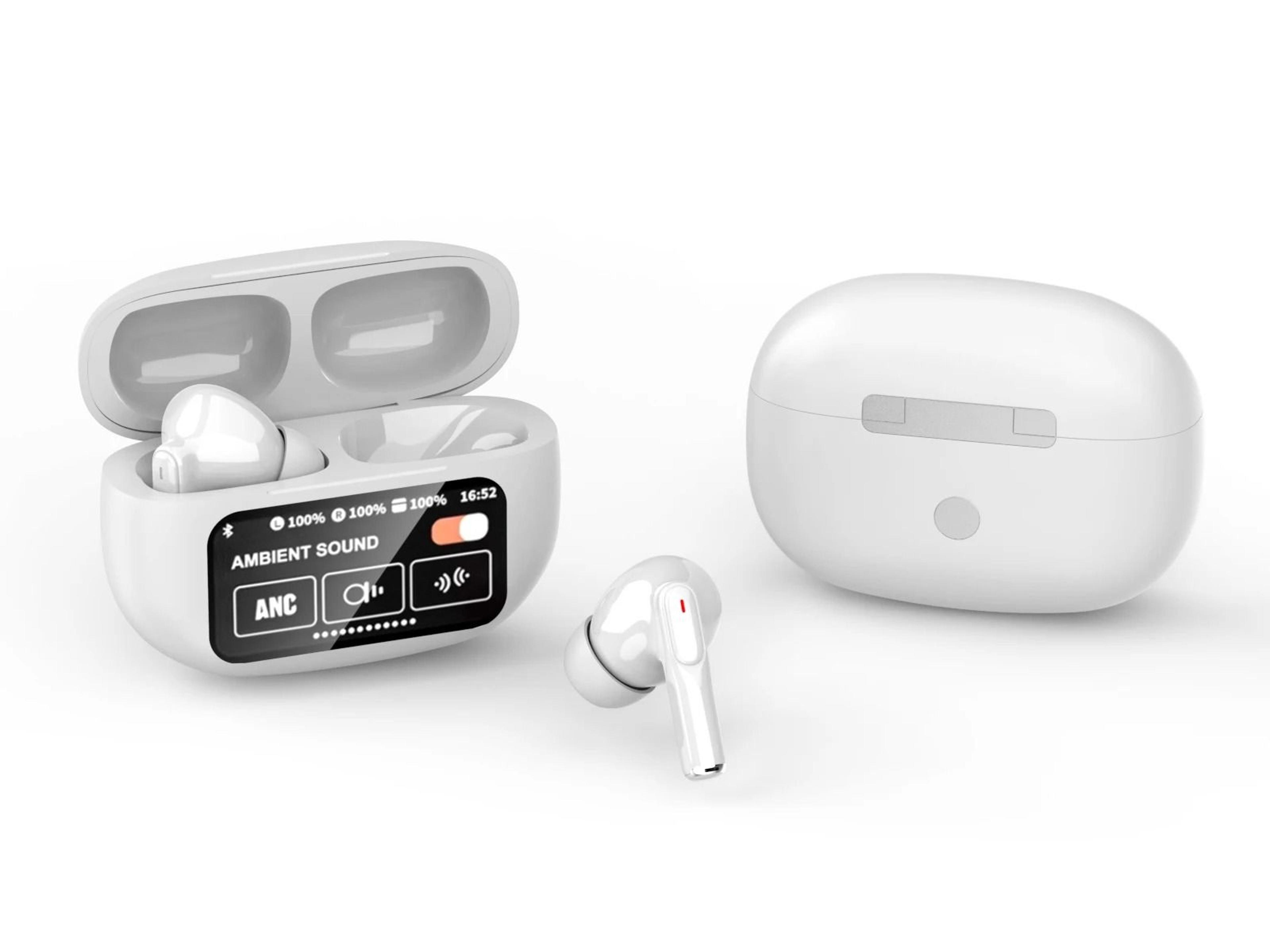 A9 PLUS Smart Screen Earbuds  BT 54 ANC  ENC Noise Isolation  Executive LED Touch Case HighDefiniti 1