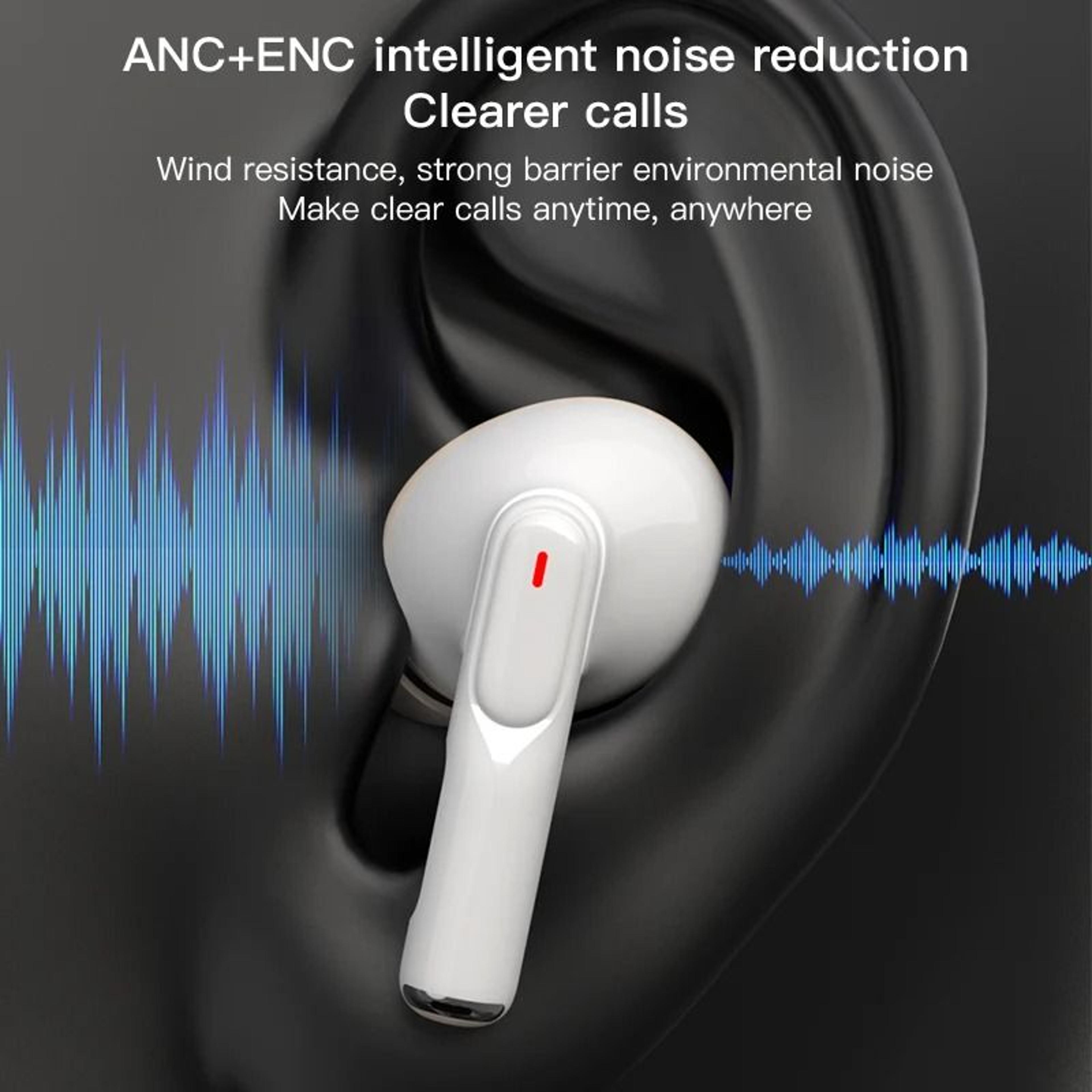 A9 PLUS Smart Screen Earbuds  BT 54 ANC  ENC Noise Isolation  Executive LED Touch Case HighDefiniti 5
