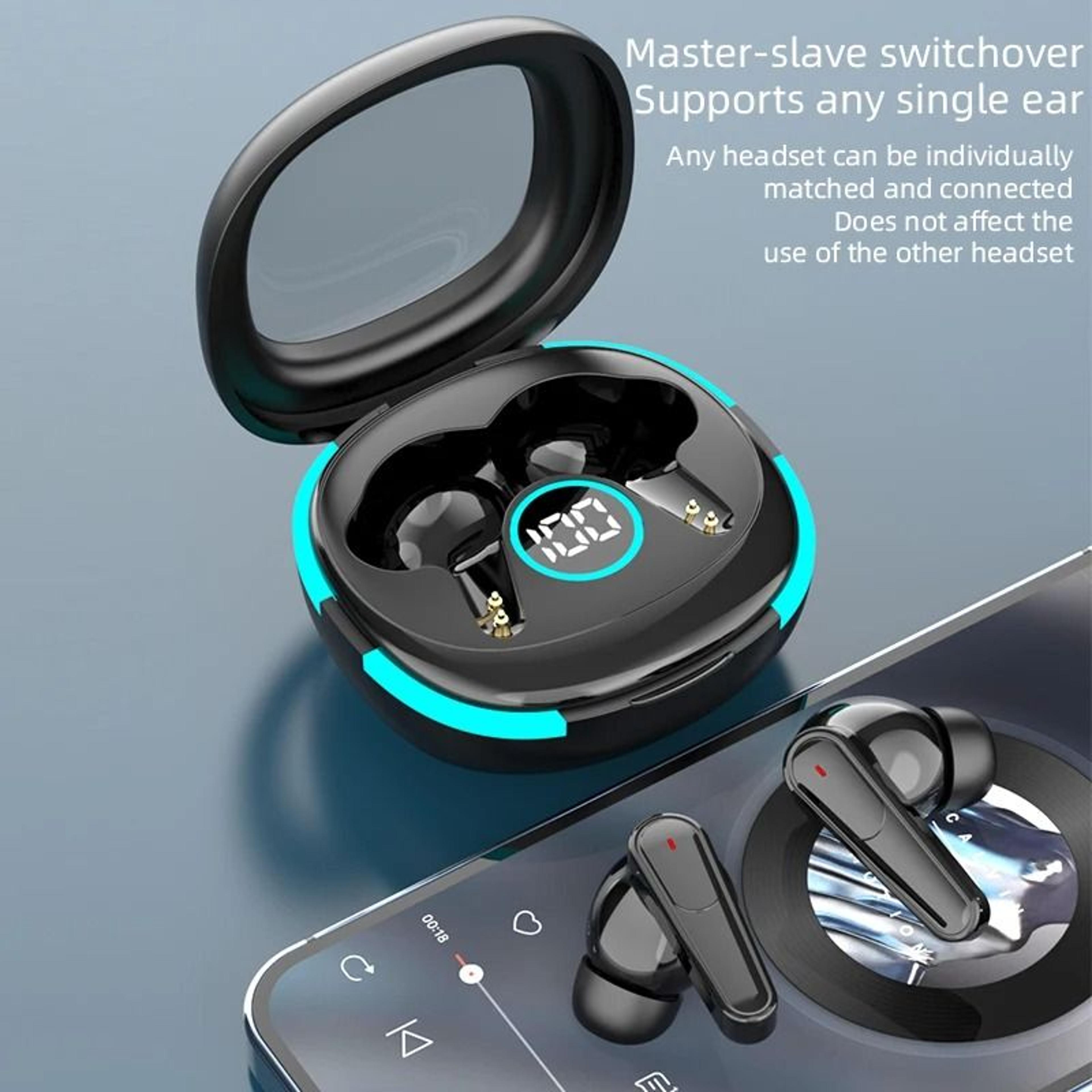 Plus50 Smart TWS Earbuds  ANC  ENC Noise Isolation  Executive LED Digital Display Audio Sanctuary 5
