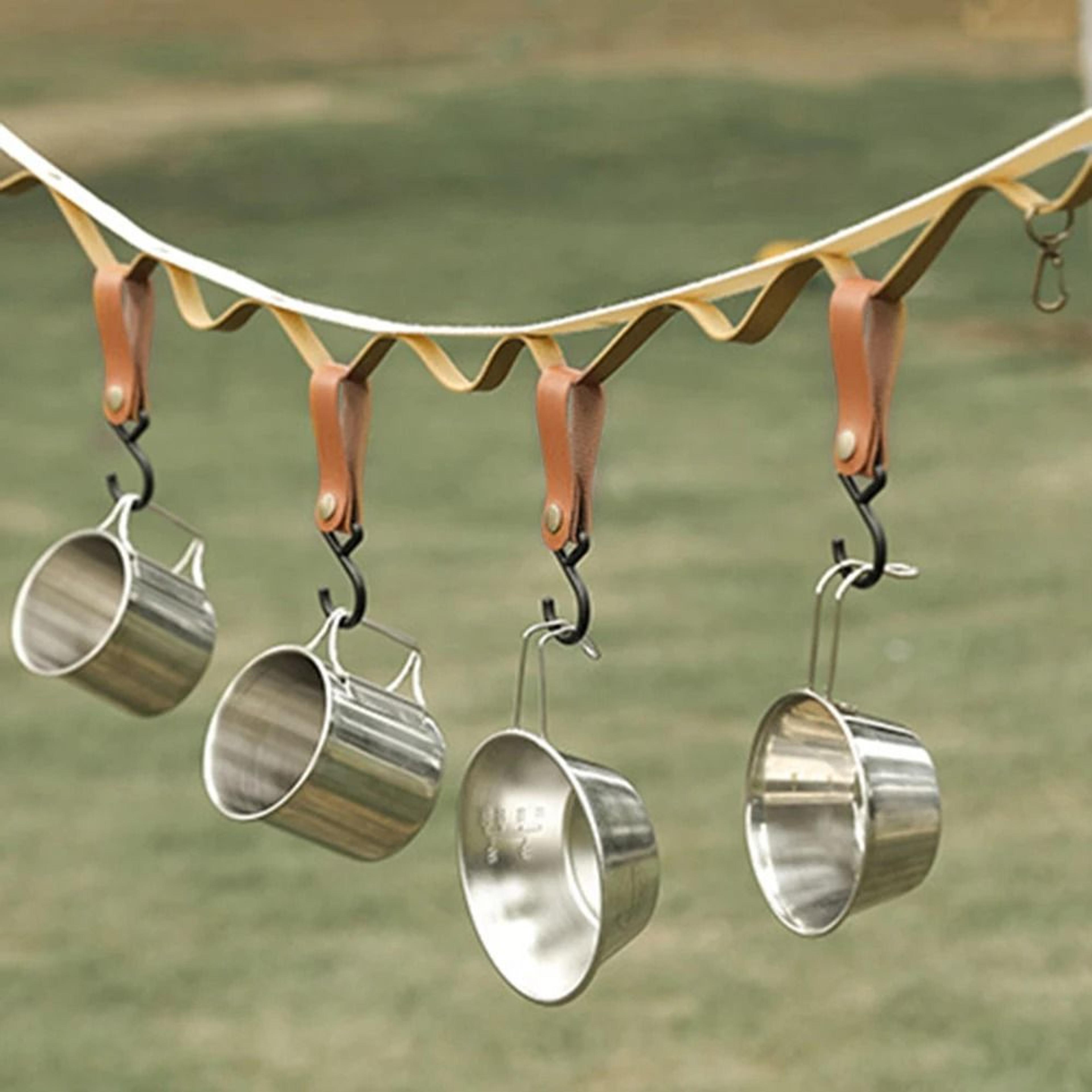 10pc Executive ZShaped Storage Hooks  Triangle Portable Camping Hangers  Boutique Outdoor Utility S 2