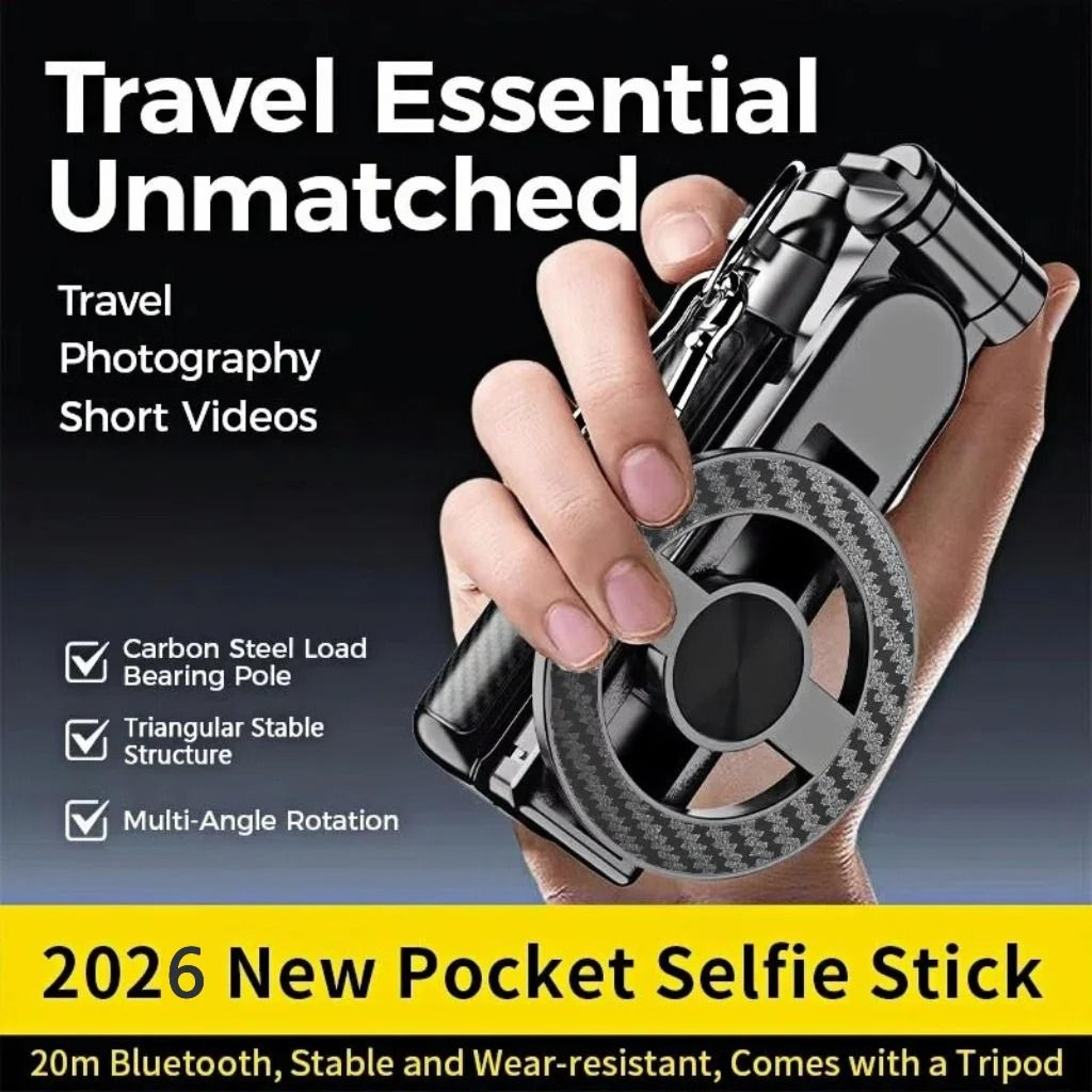 t20-c magnetic mini selfie stick | 45cm 4-in-1 bluetooth tripod | executive portable vision sanctuary