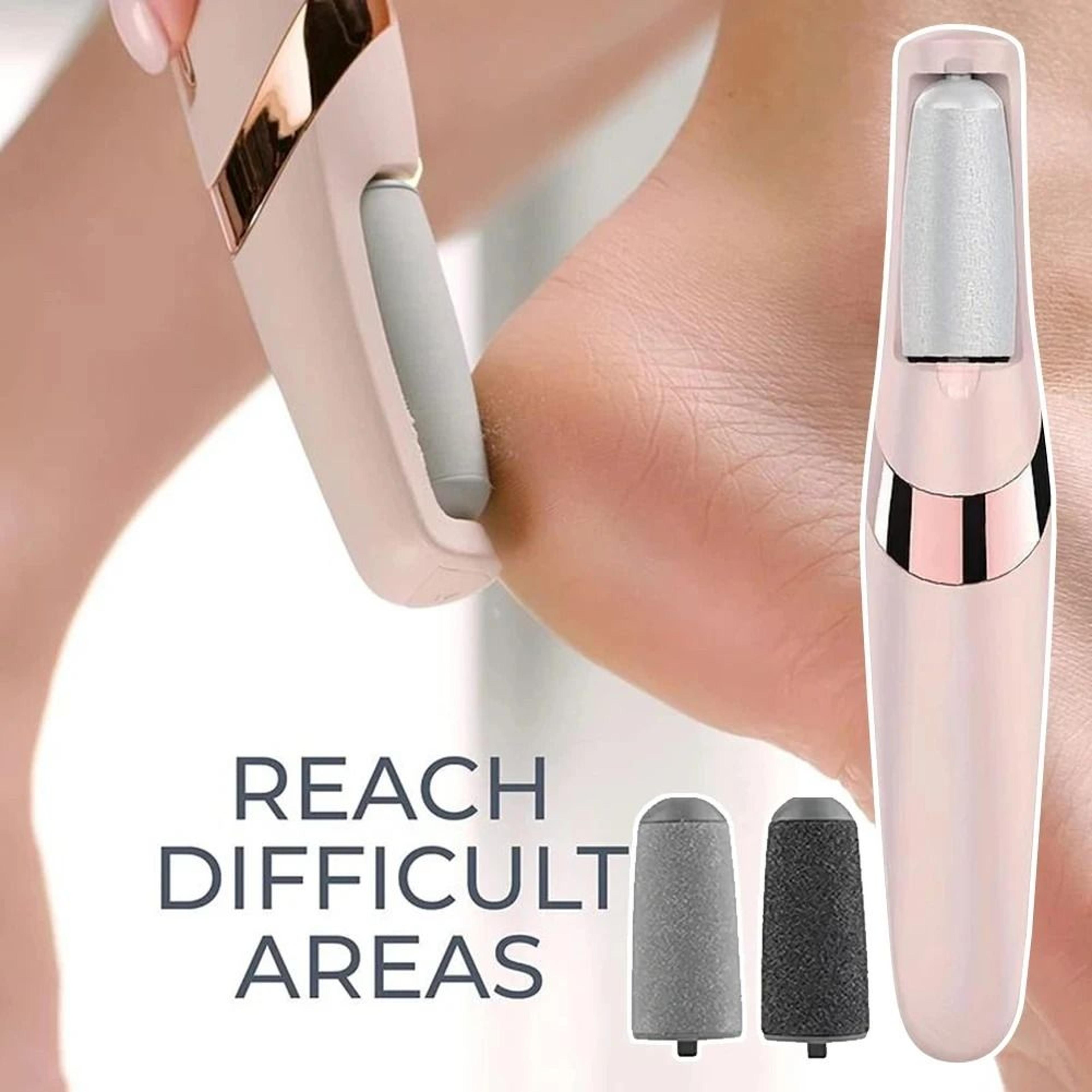executive electric foot callus remover | rechargeable pedicure scrubber | boutique podiatry wellness sanctuary