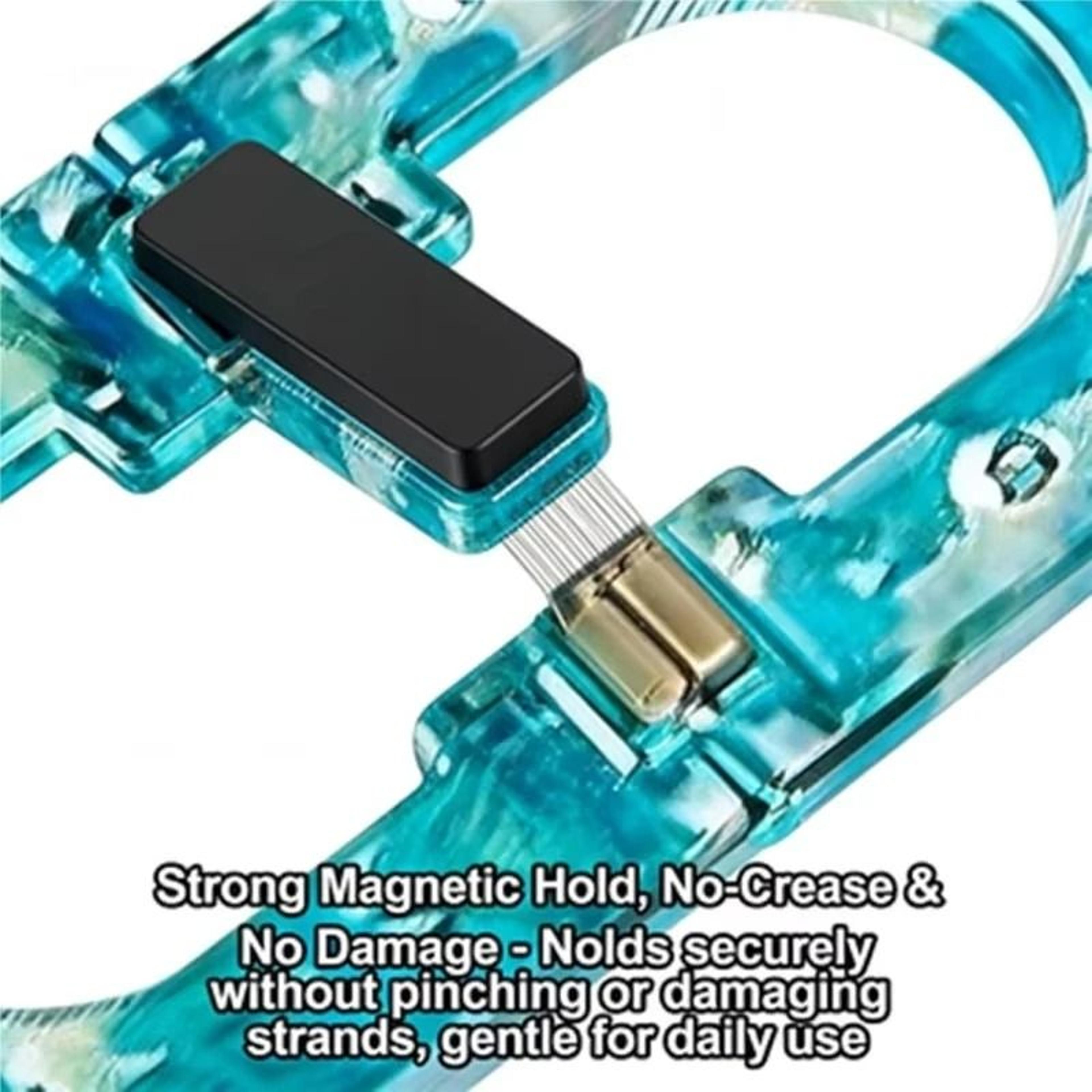 Practical Magnetic Smart Hair Clip  Translucent Geometric Design  Executive Accessory Sanctuary 1