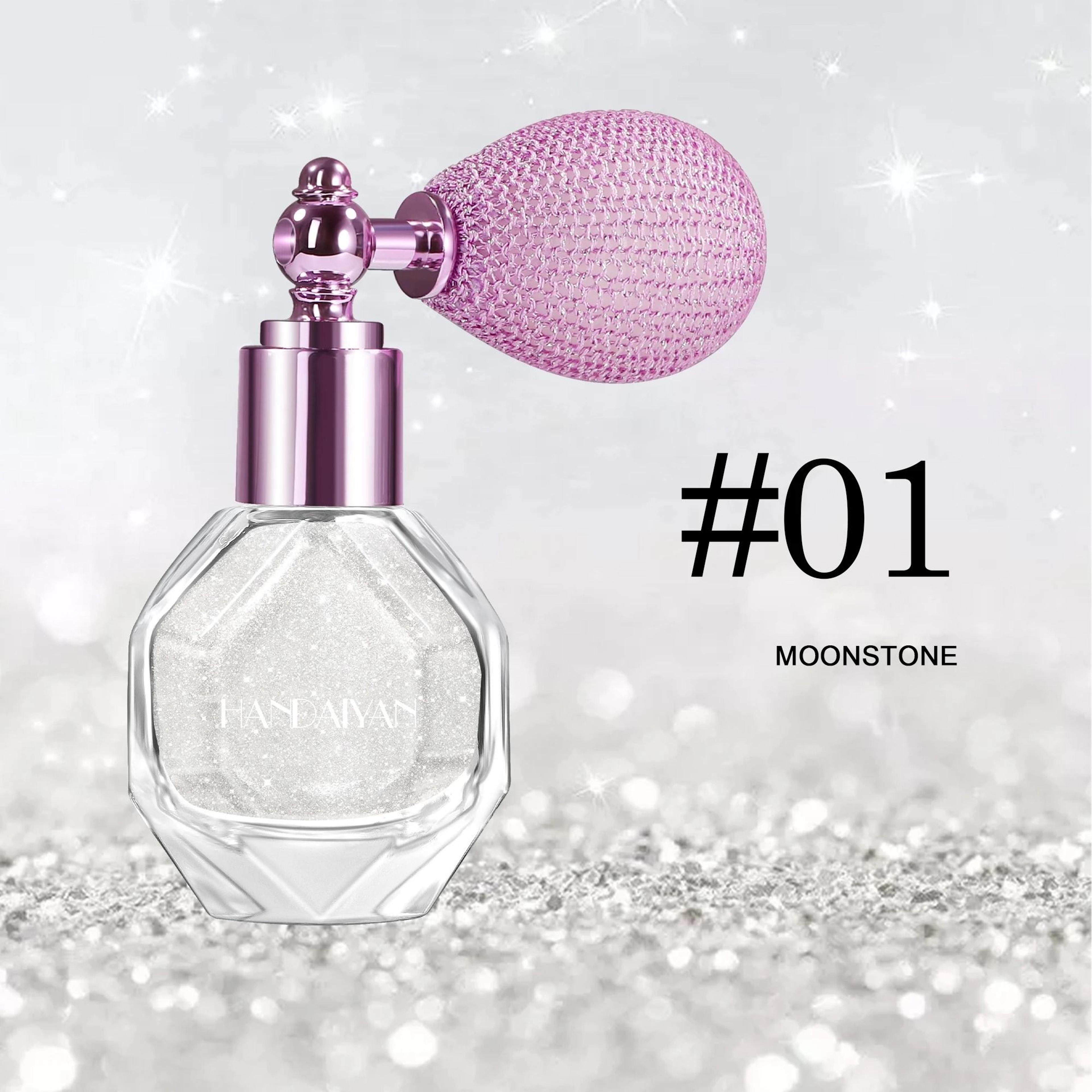 Glitter Highlight Body Mist  Vintage Bulb Atomizer System  Boutique Radiance Sanctuary 7