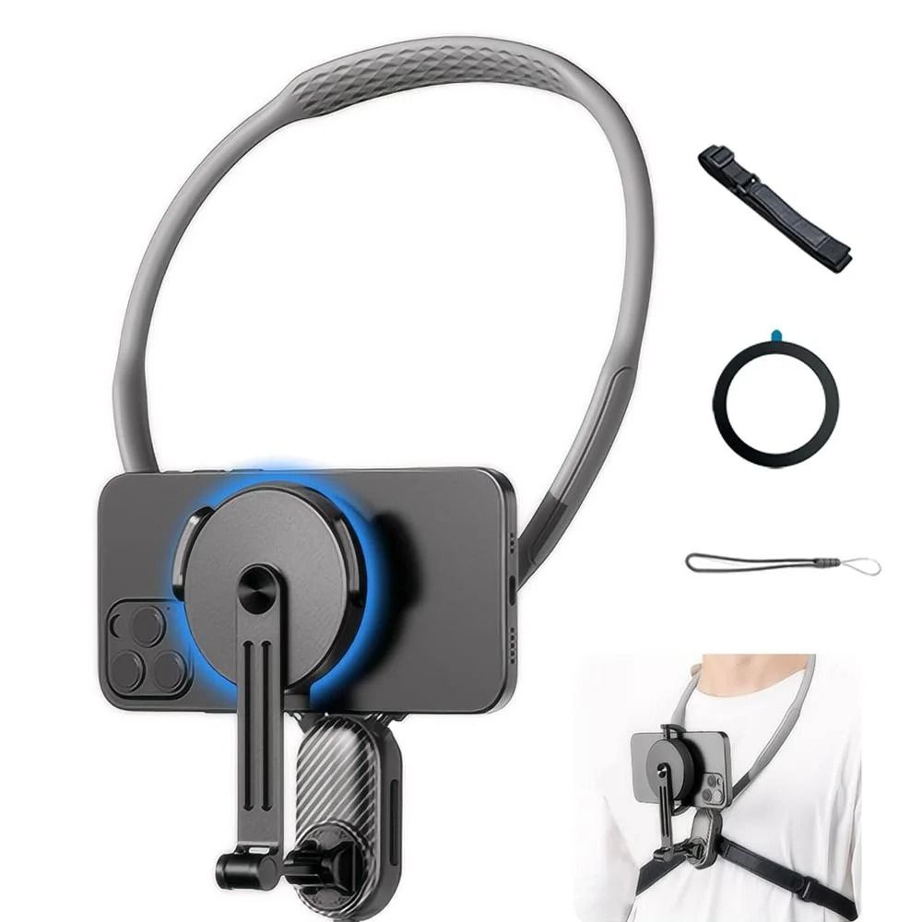 Magnetic Neck Mount System  Silicone QuickRelease Video Stand  Boutique POV Content Sanctuary 1