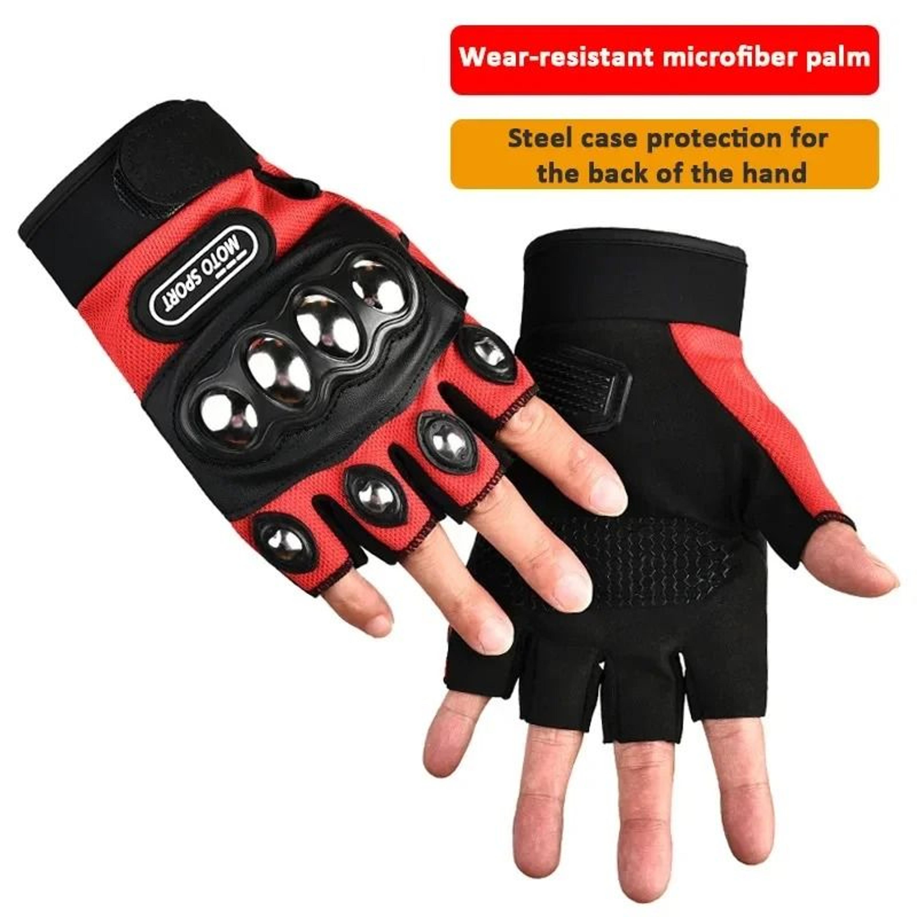Tactical SplitFinger HalfGloves  Rugged SteelCased Defense Interface 9