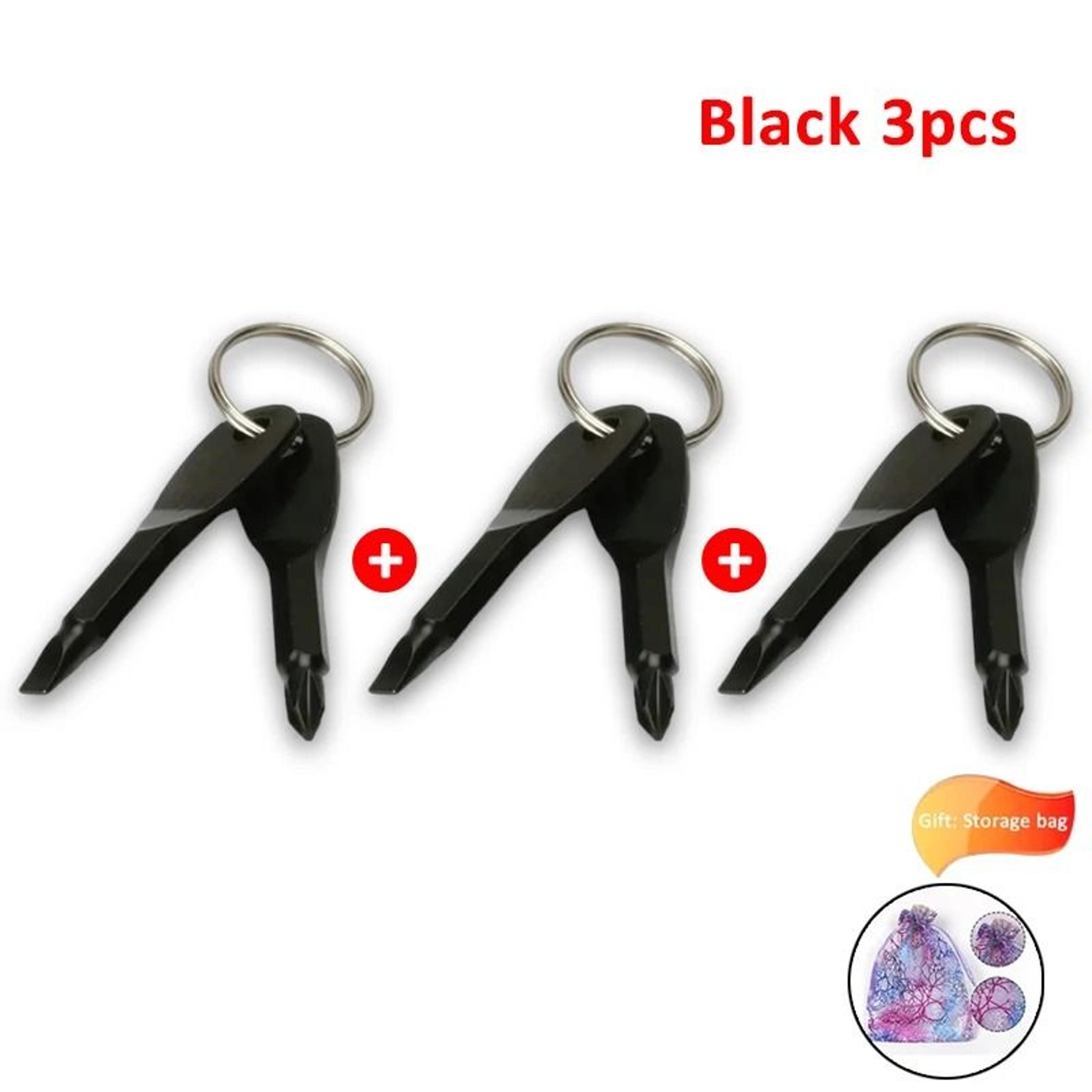 Multifunctional EDC Key Screwdriver  60mm SelfDefense  Safety Interface 12