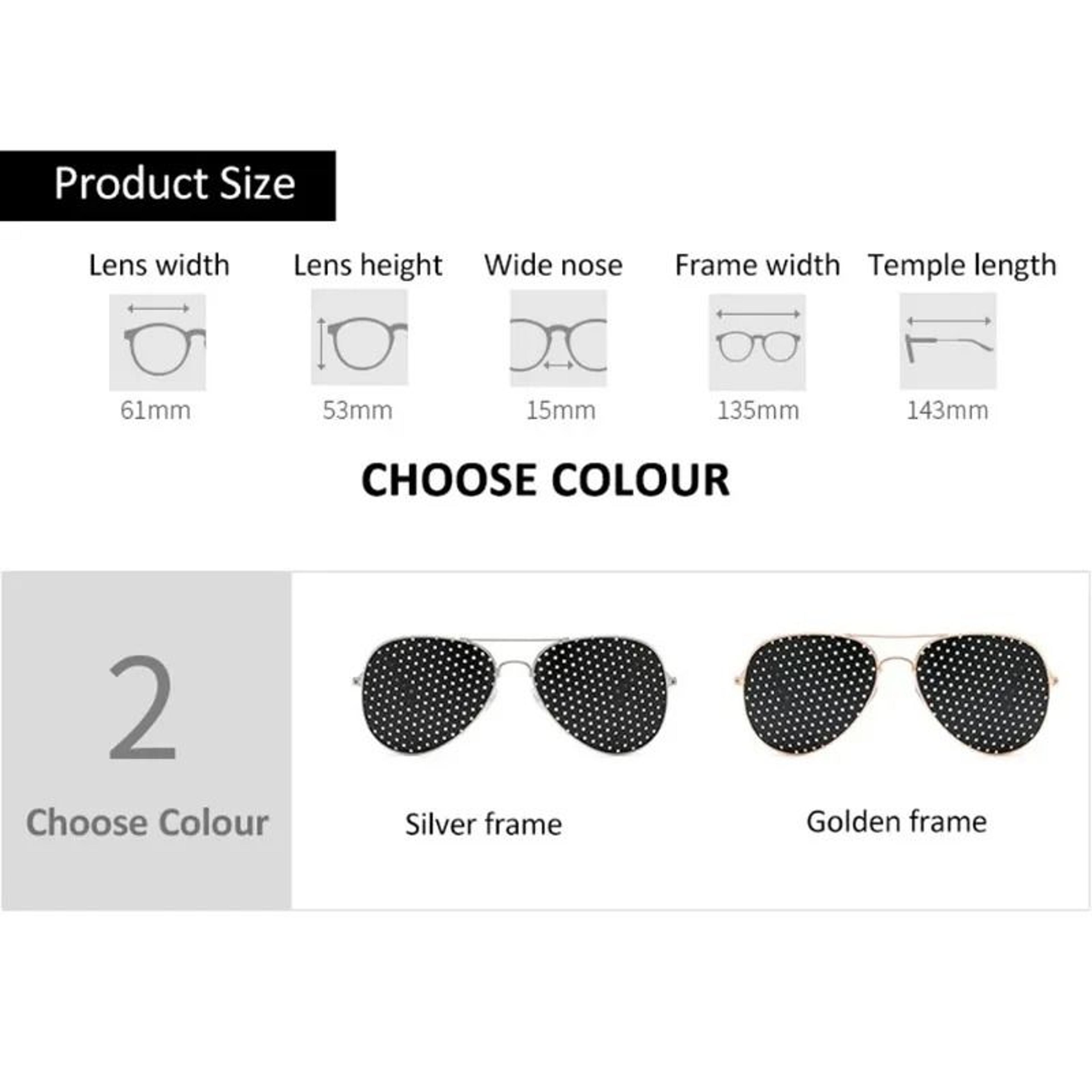 Classic Wayfarer Pinhole Vision Trainer AntiFatigue Stenopeic Eye Protection And Myopia Correction  1