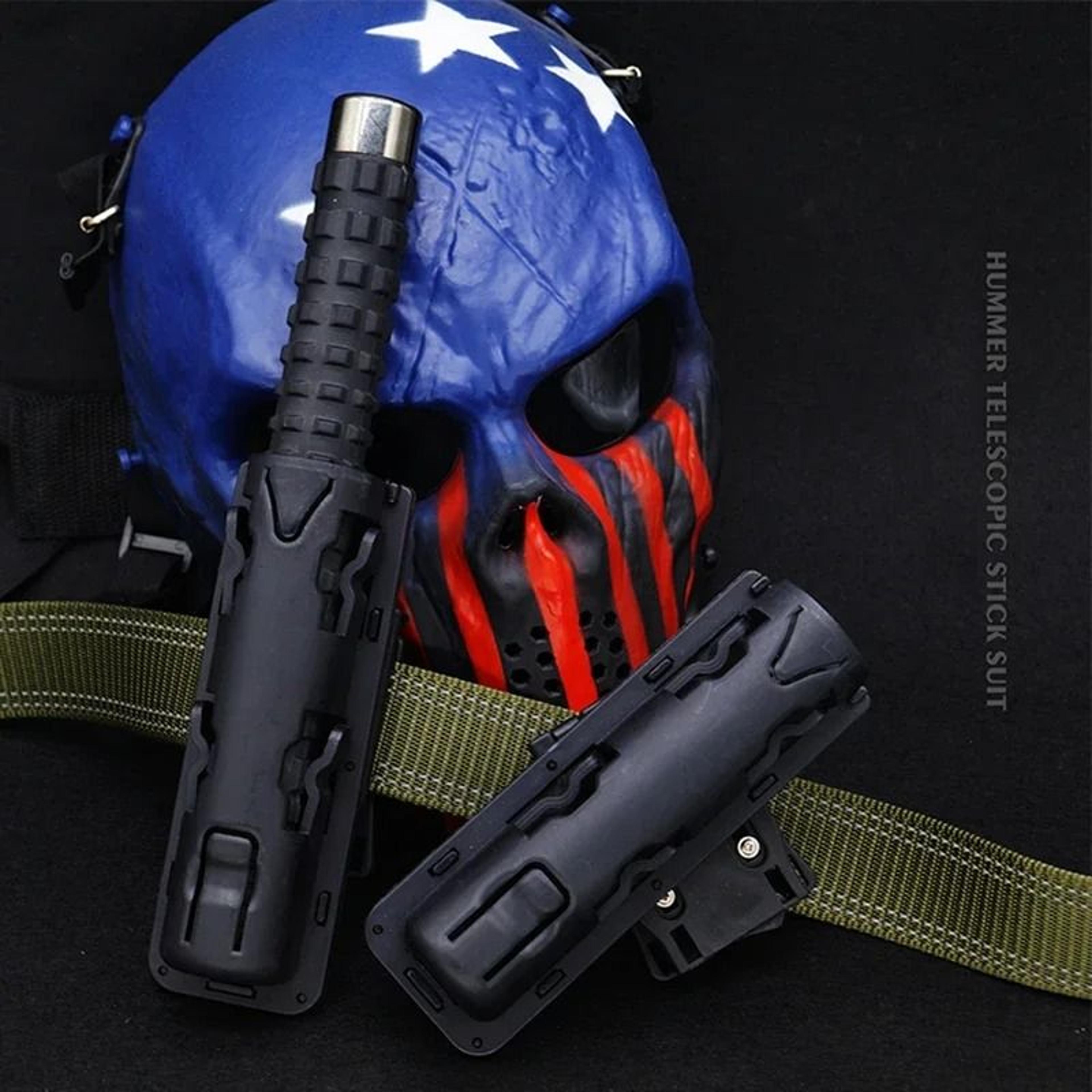 Universal 360 Degree Rotation Retractable Baton Case Holster Tactical Extensible Holder For EDC Out 3