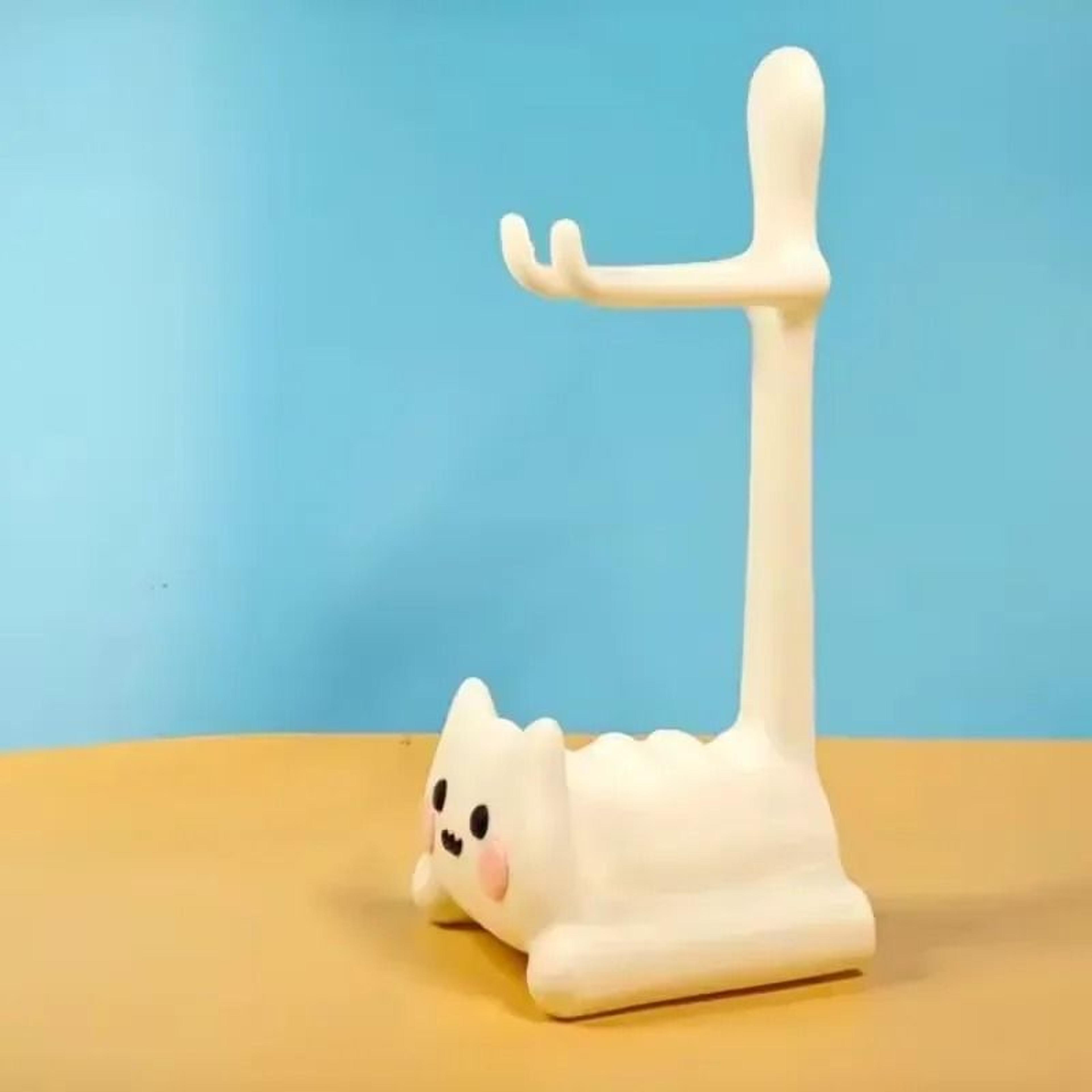 Kawaii CatShaped Universal Controller Stand  HighStability Desktop Gamepad Holder For PS5 Xbox  Swi 2