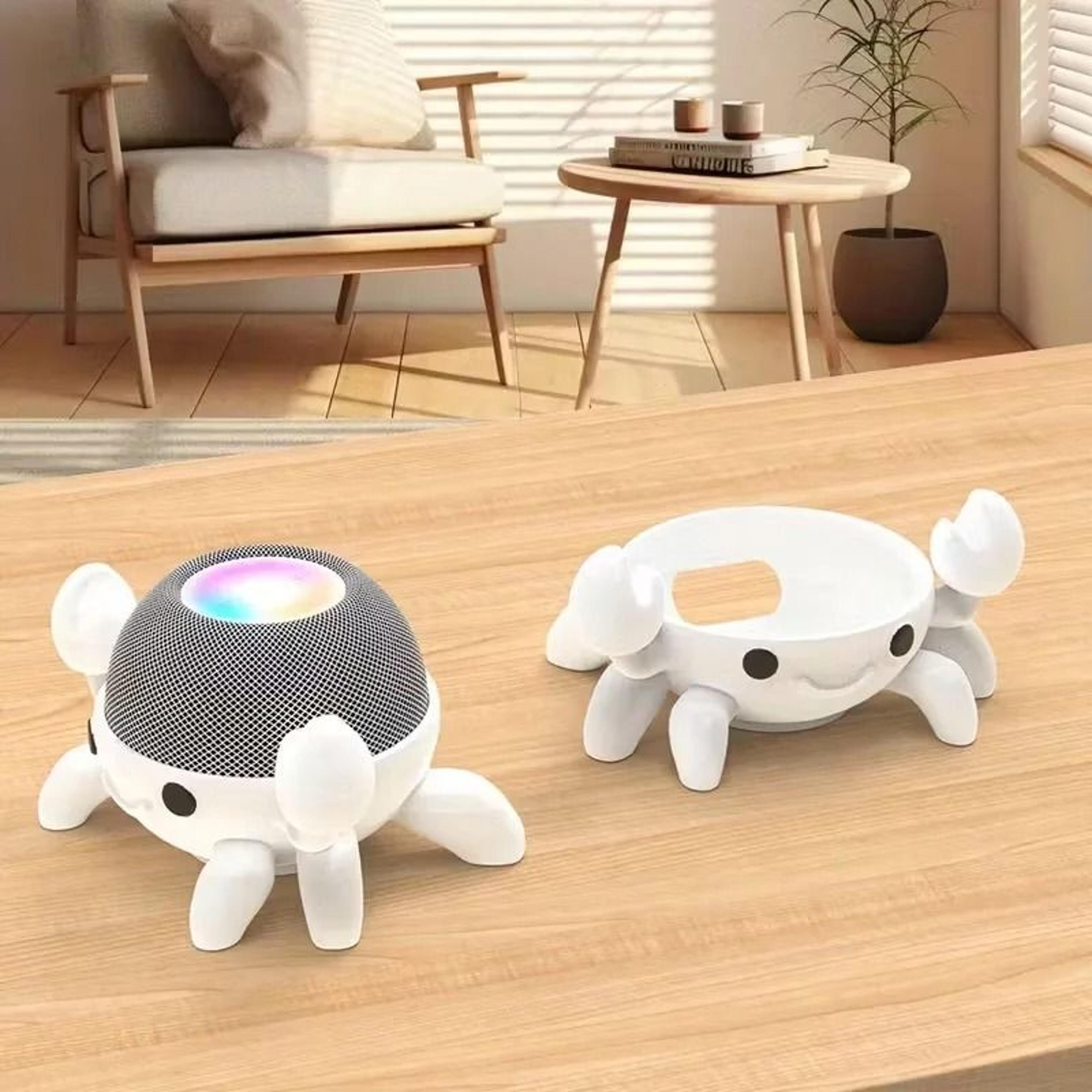 Kawaii Crab Smart Speaker Stand  HighStability Audio Cradle For Echo Dot 4th  5th Generation 1