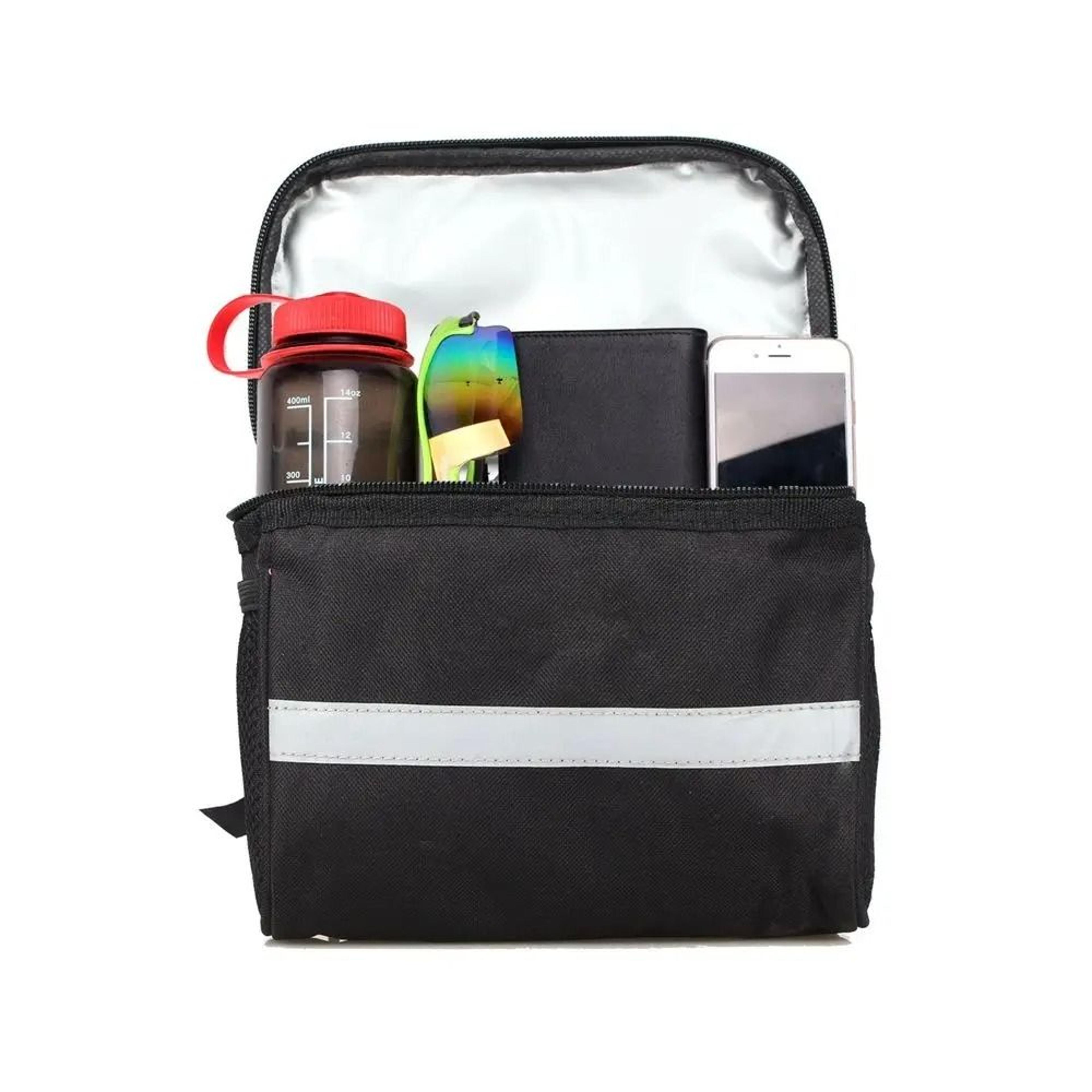 Reflective Handlebar Storage Bag  HighFidelity 15L Front Tube Pannier  Professional Gear Basket 3