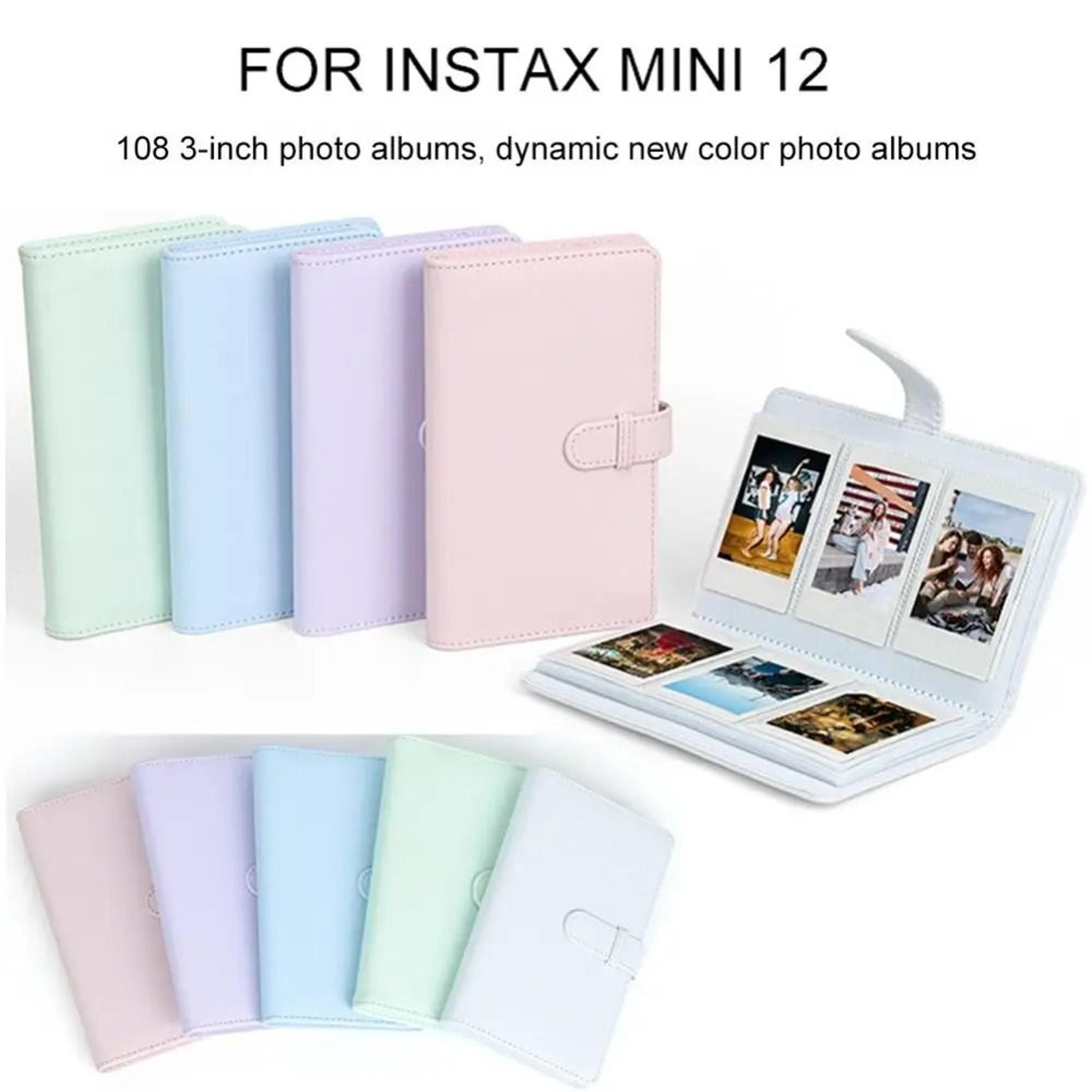 instax mini 108-pocket pu leather gallery | high-fidelity 3-inch instant photo storage & professional film archive
