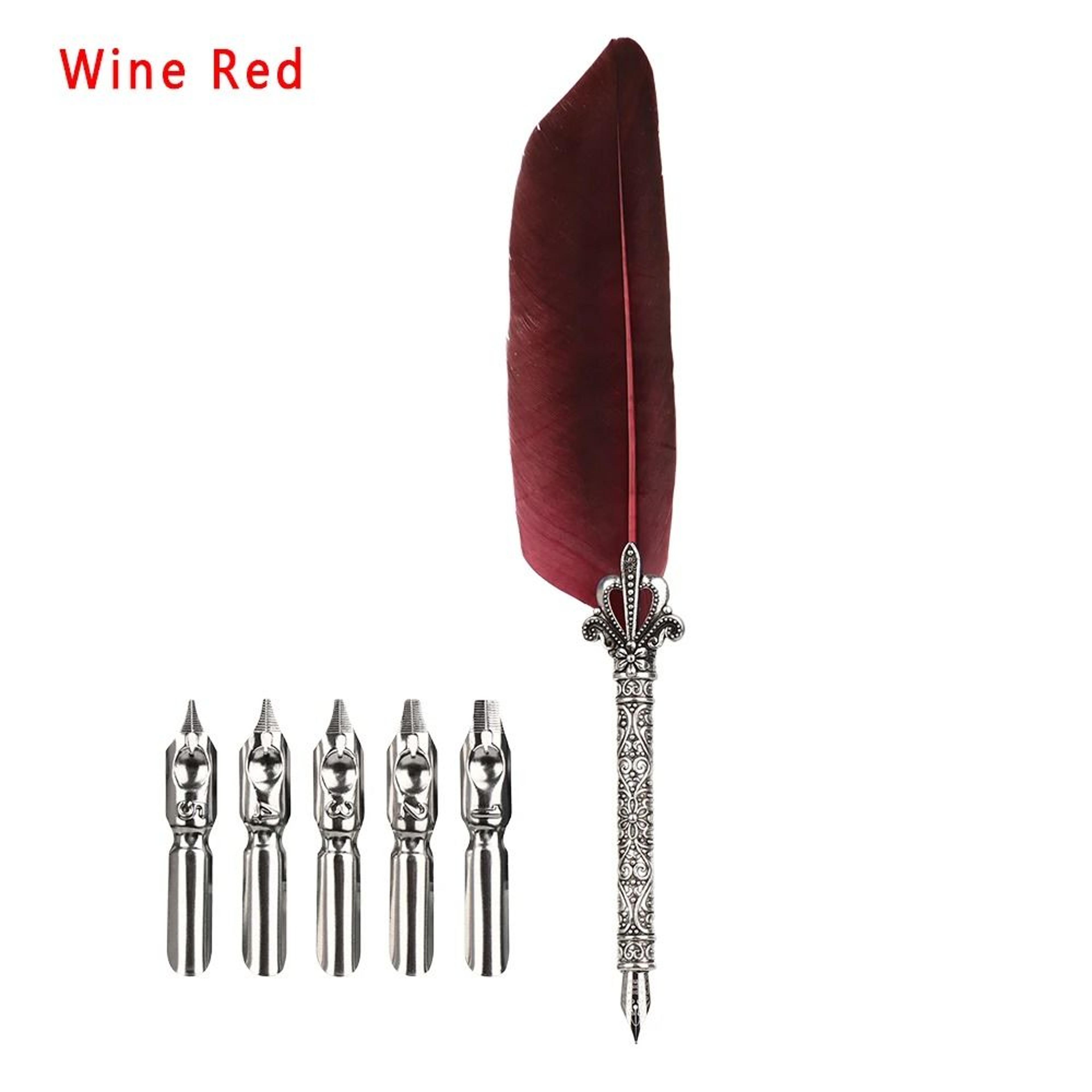 Antique Luxury Quill Set  HighFidelity European Feather Pen Gallery  Professional Calligraphy Toolk 10