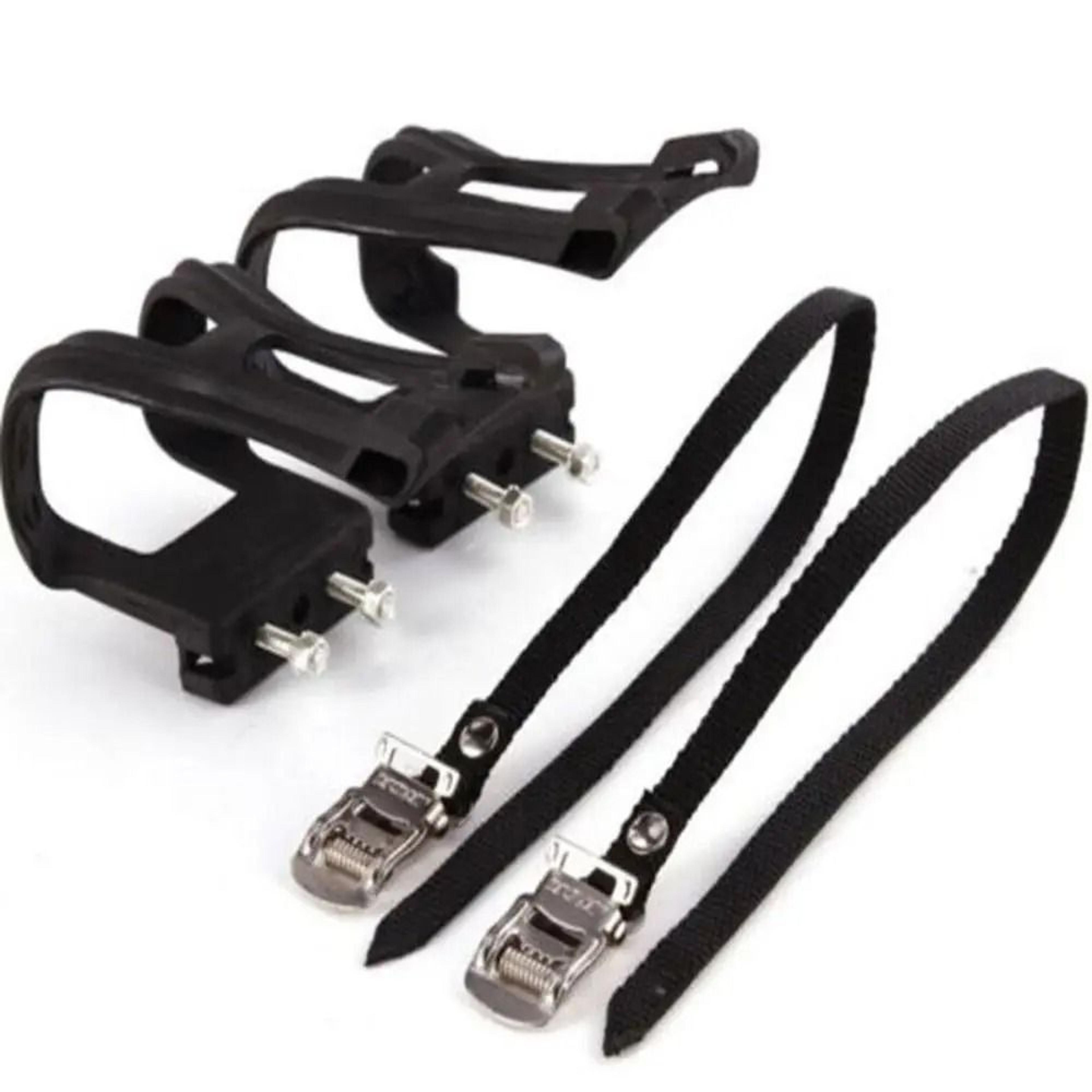 MTB Pedal Harness Set  HighFidelity Toe Clip Strap Belts  Integrated Bicycle Shoe Casing 2