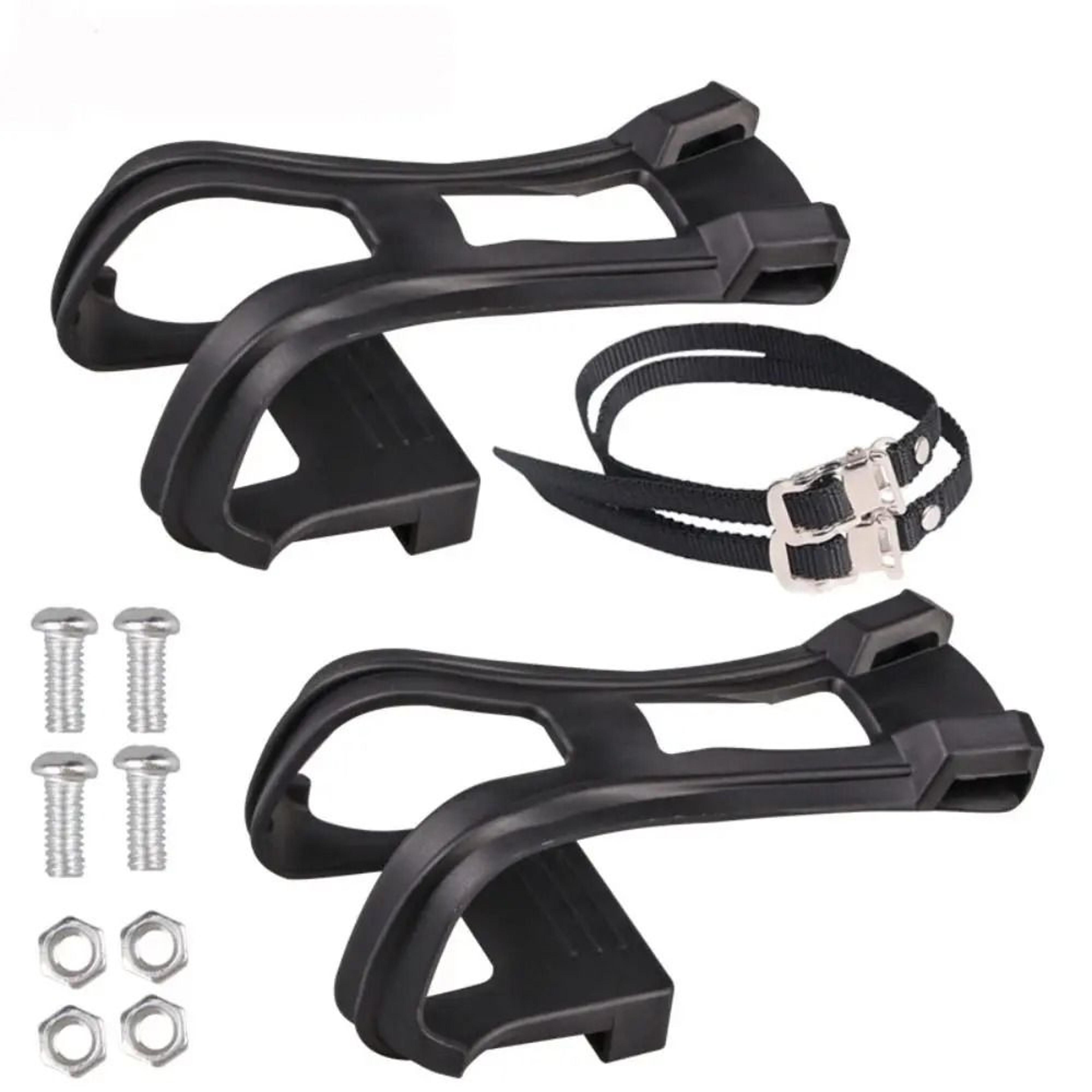MTB Pedal Harness Set  HighFidelity Toe Clip Strap Belts  Integrated Bicycle Shoe Casing 3