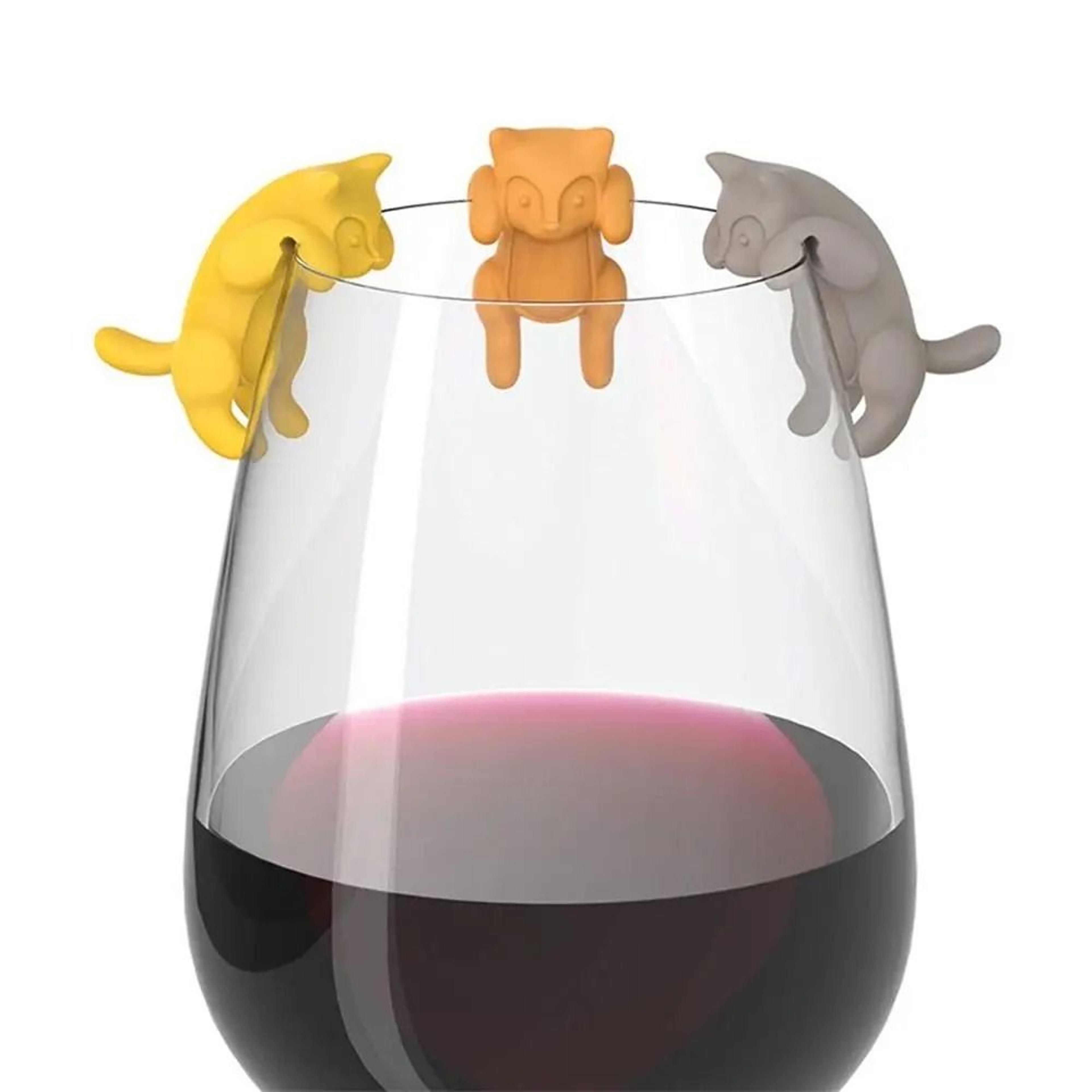 artisan "small man" drink markers | high-fidelity wine glass charms & professional beverage logic