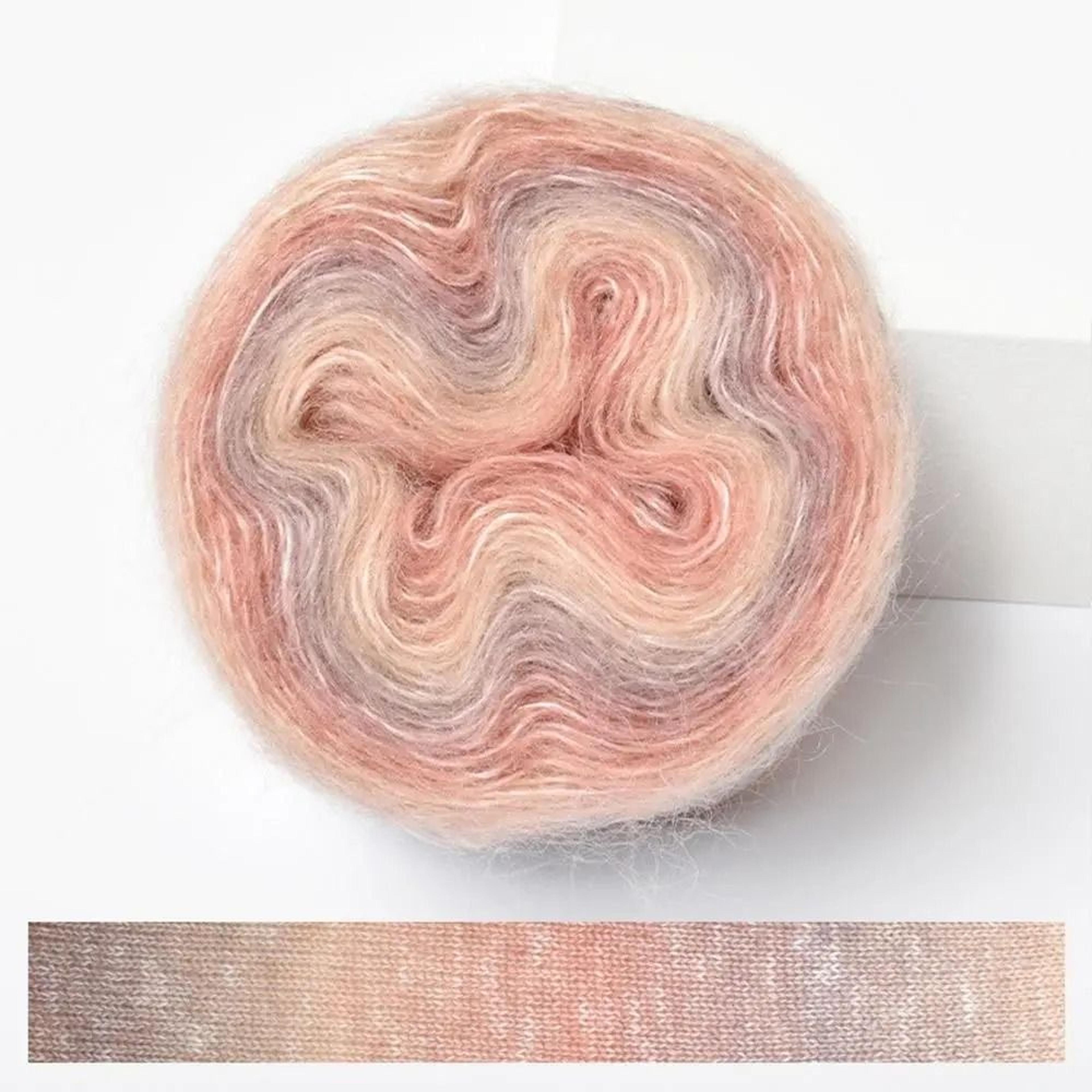 Rainbow Gradient Cake Yarn  Technical Organic Cotton Aesthetic Logic 11
