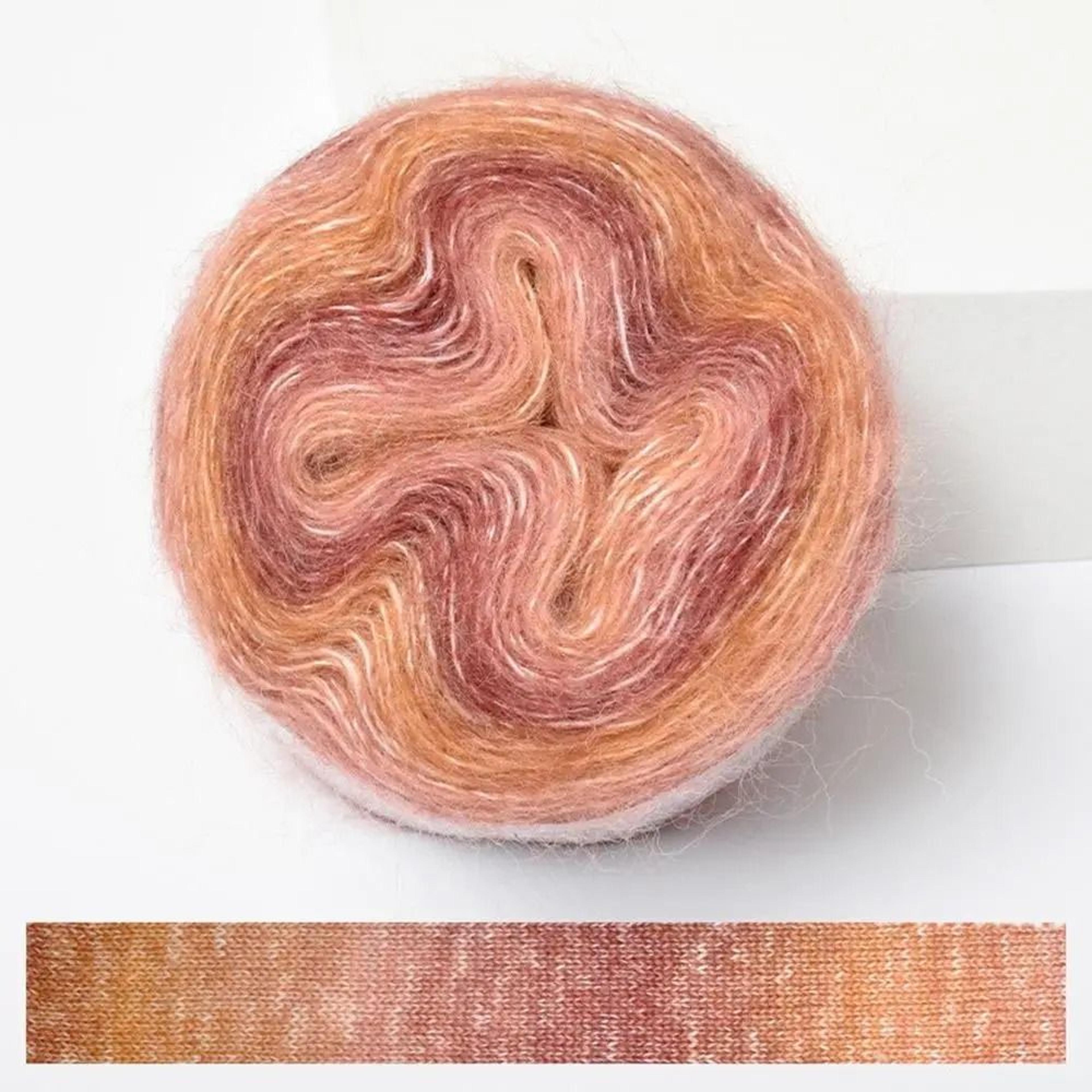 Rainbow Gradient Cake Yarn  Technical Organic Cotton Aesthetic Logic 12