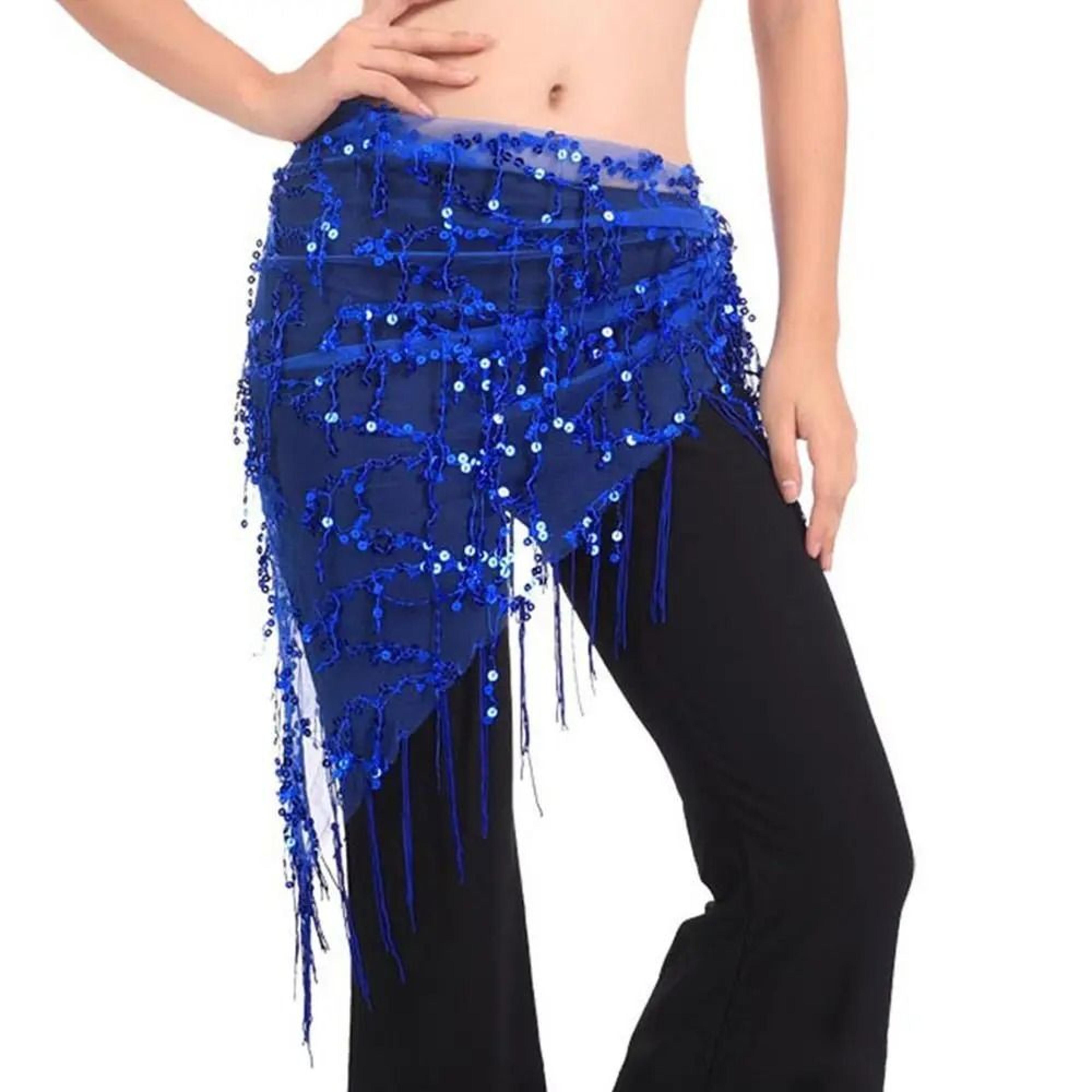 Sequined Tassel Hip Scarf  Technical Performance Articulation Logic 2