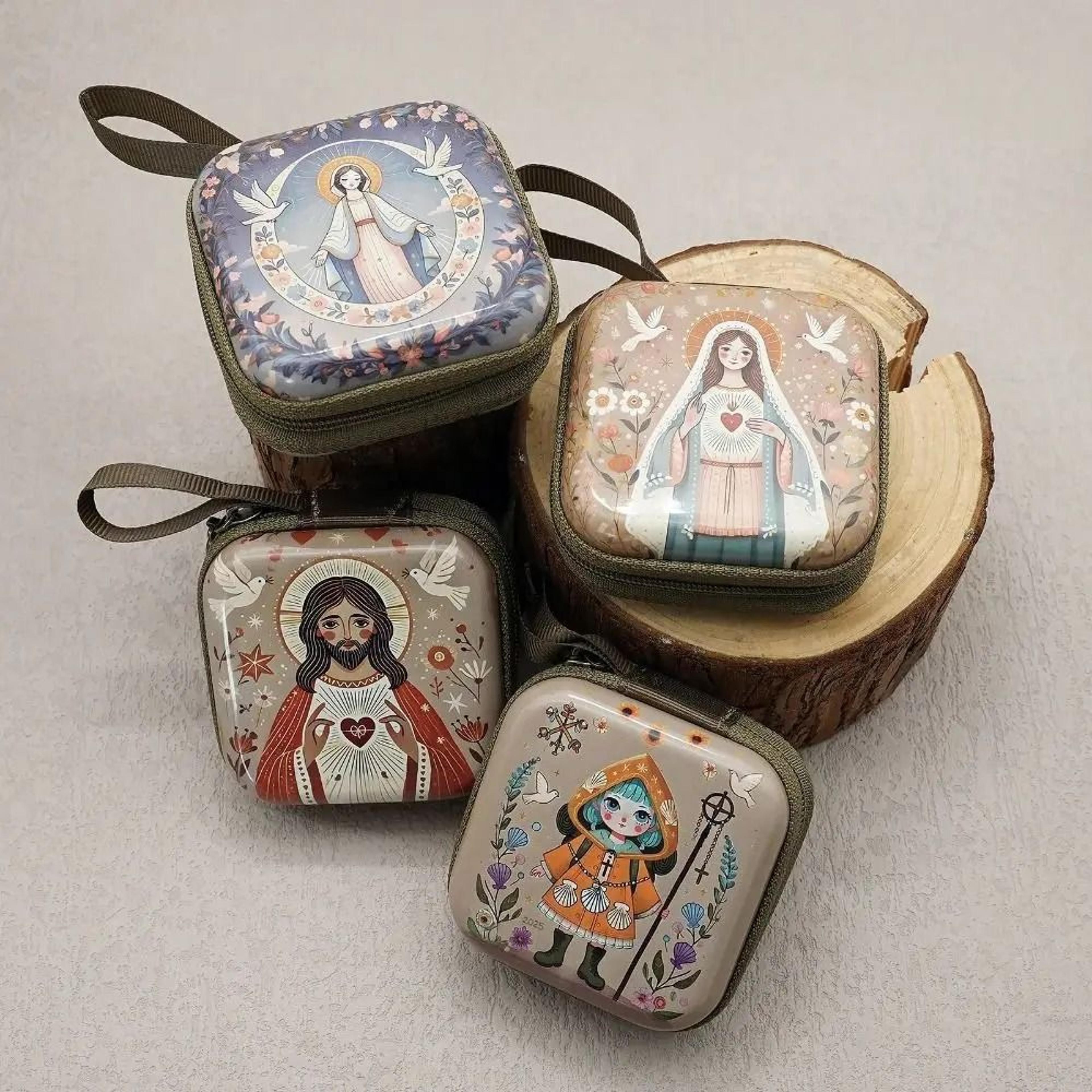 Virgin Mary Rosary Storage Bag  Technical Devotional Utility Logic 0