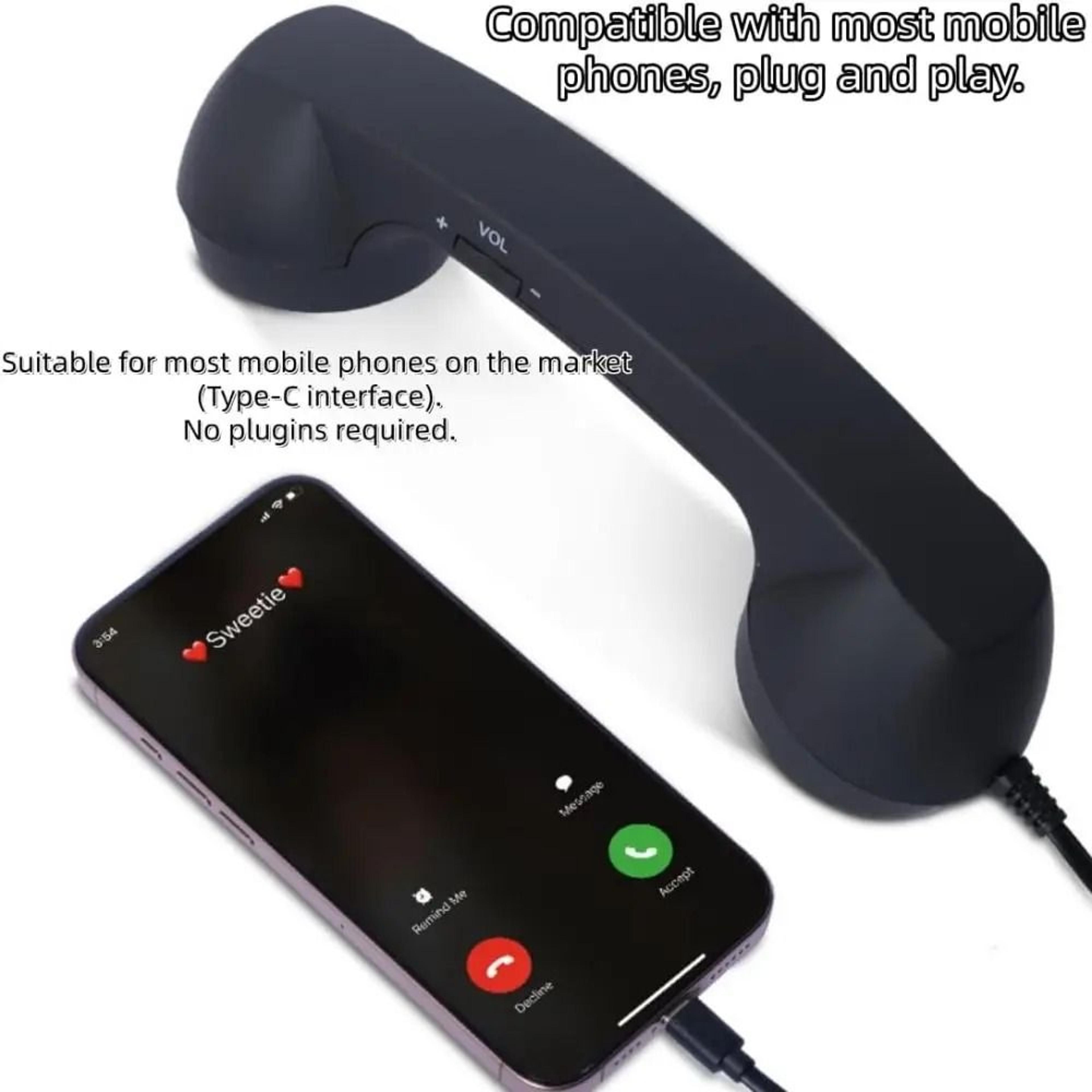 Retro Telephone Handset  Technical OcularAcoustic Communication Logic 4