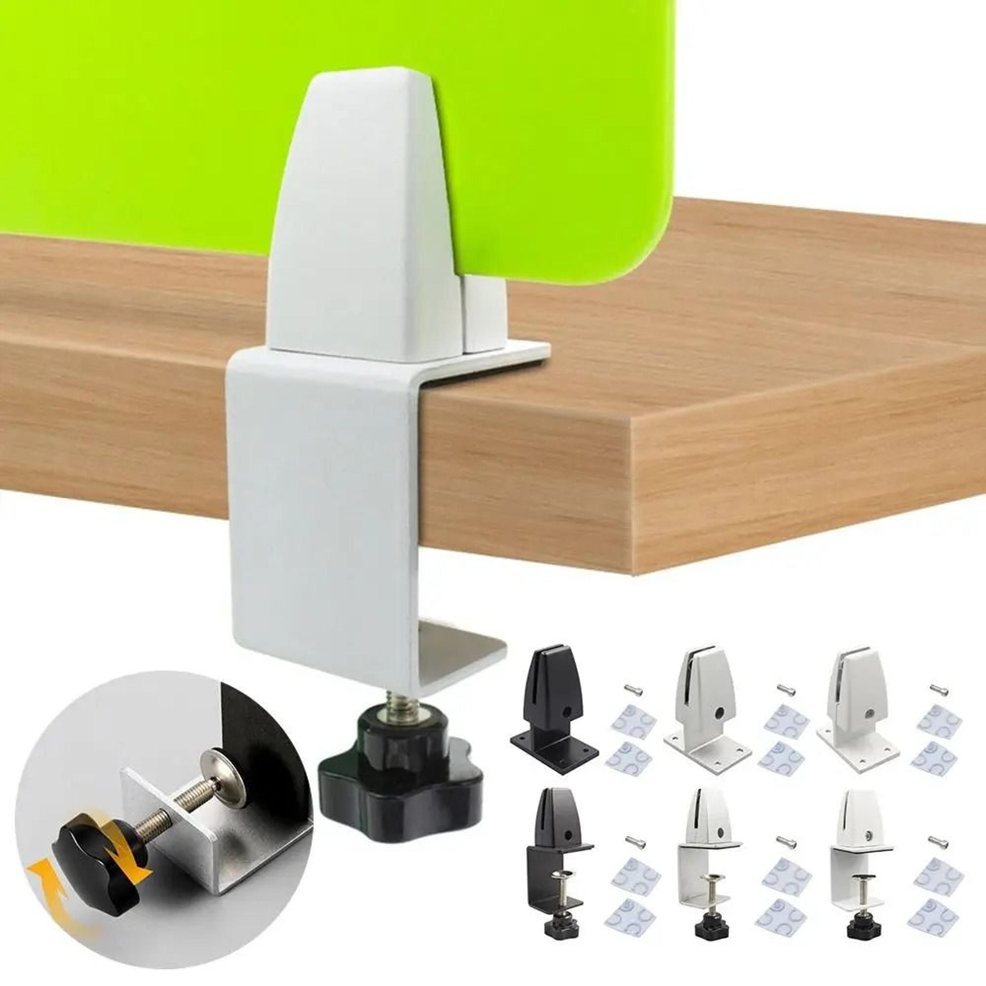 Aluminum Alloy Desk Baffle Clip  Technical PrivacyShield Logic 2