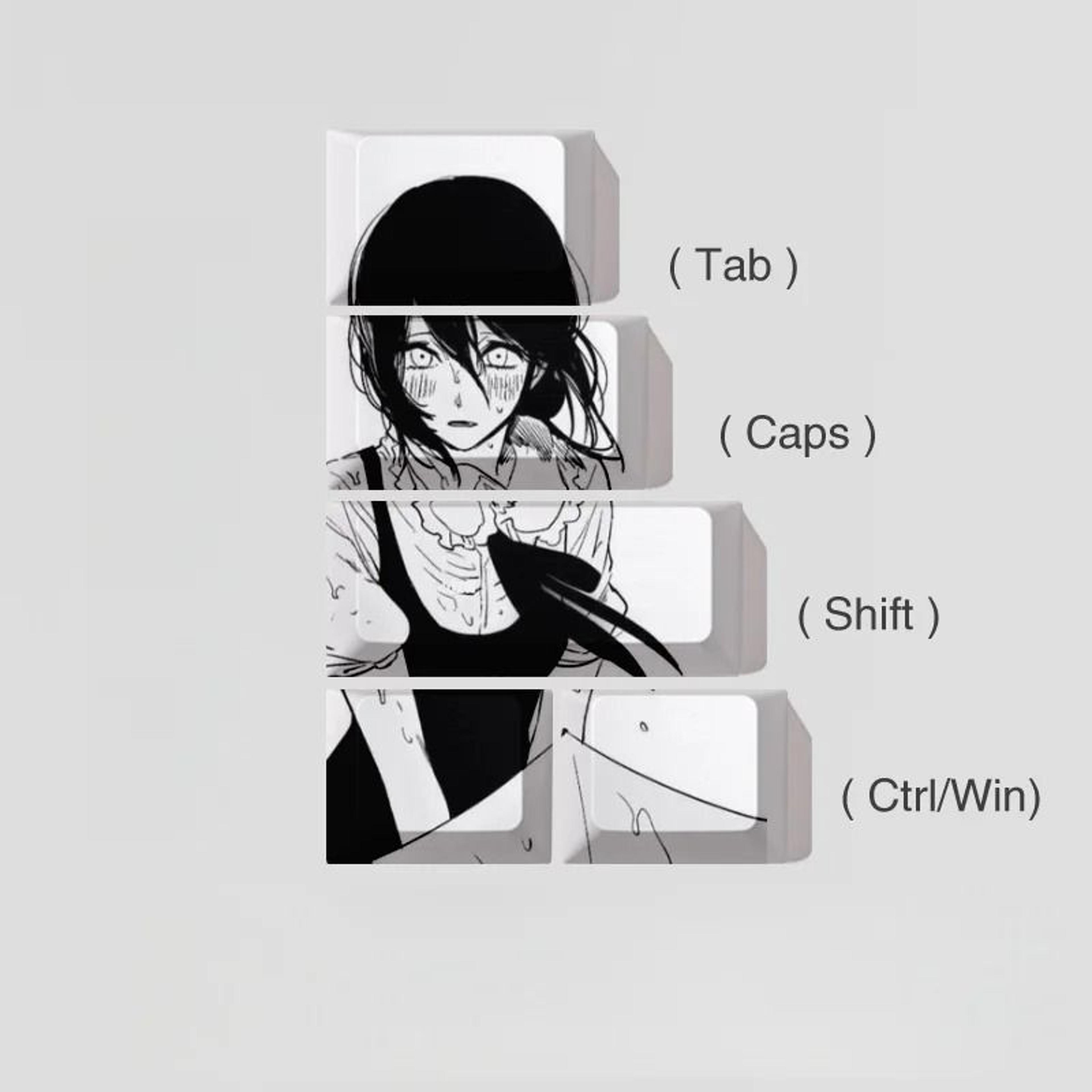 Reze Anime Theme Keycaps  Technical OcularInput Narrative Logic 6