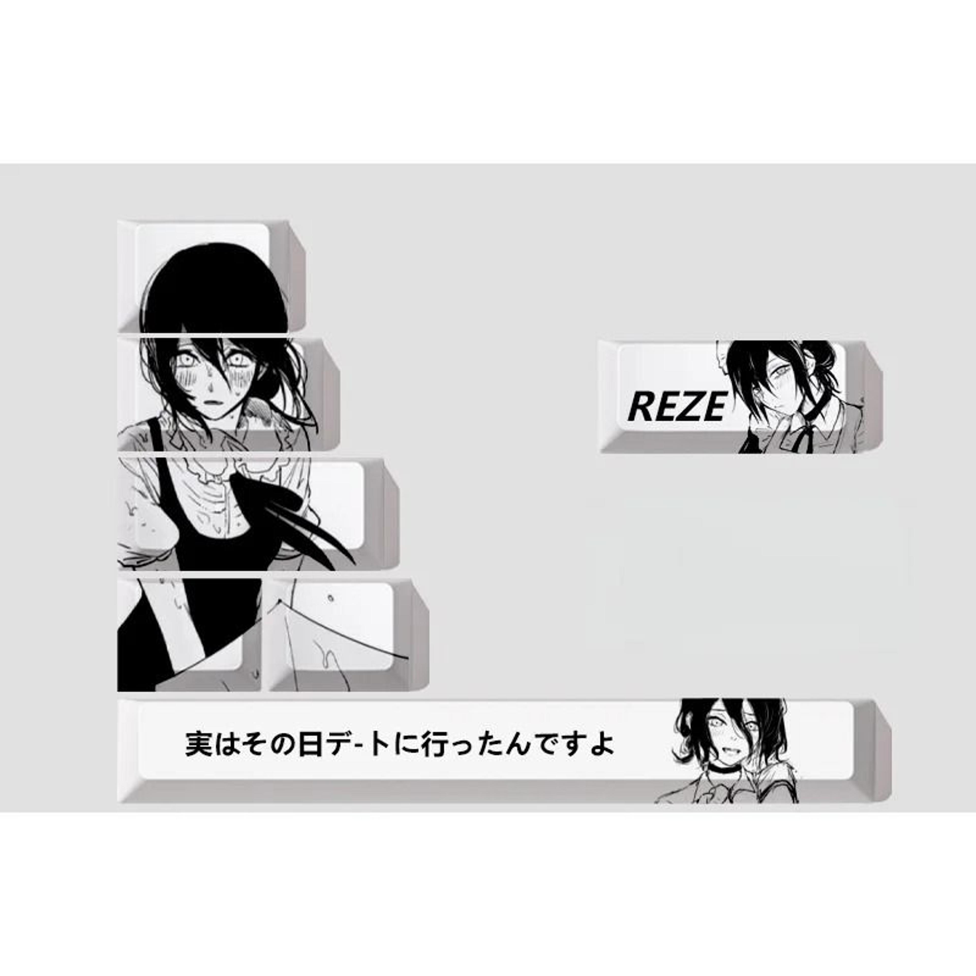 Reze Anime Theme Keycaps  Technical OcularInput Narrative Logic 7