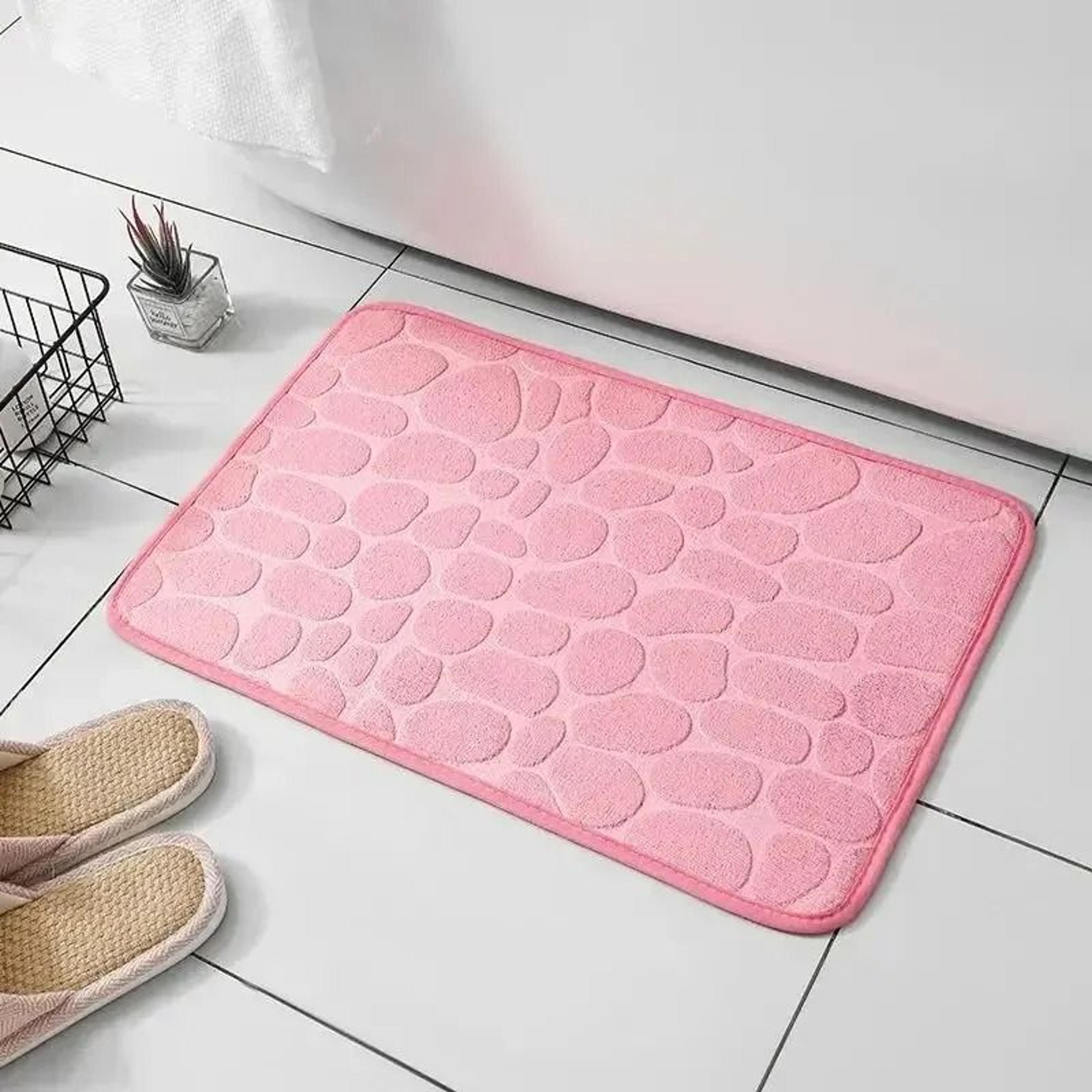 PebbleEmbossed AntiSlip Fiber Mat  Professional Bathroom  Living Room Floor Protection  Interior De 7