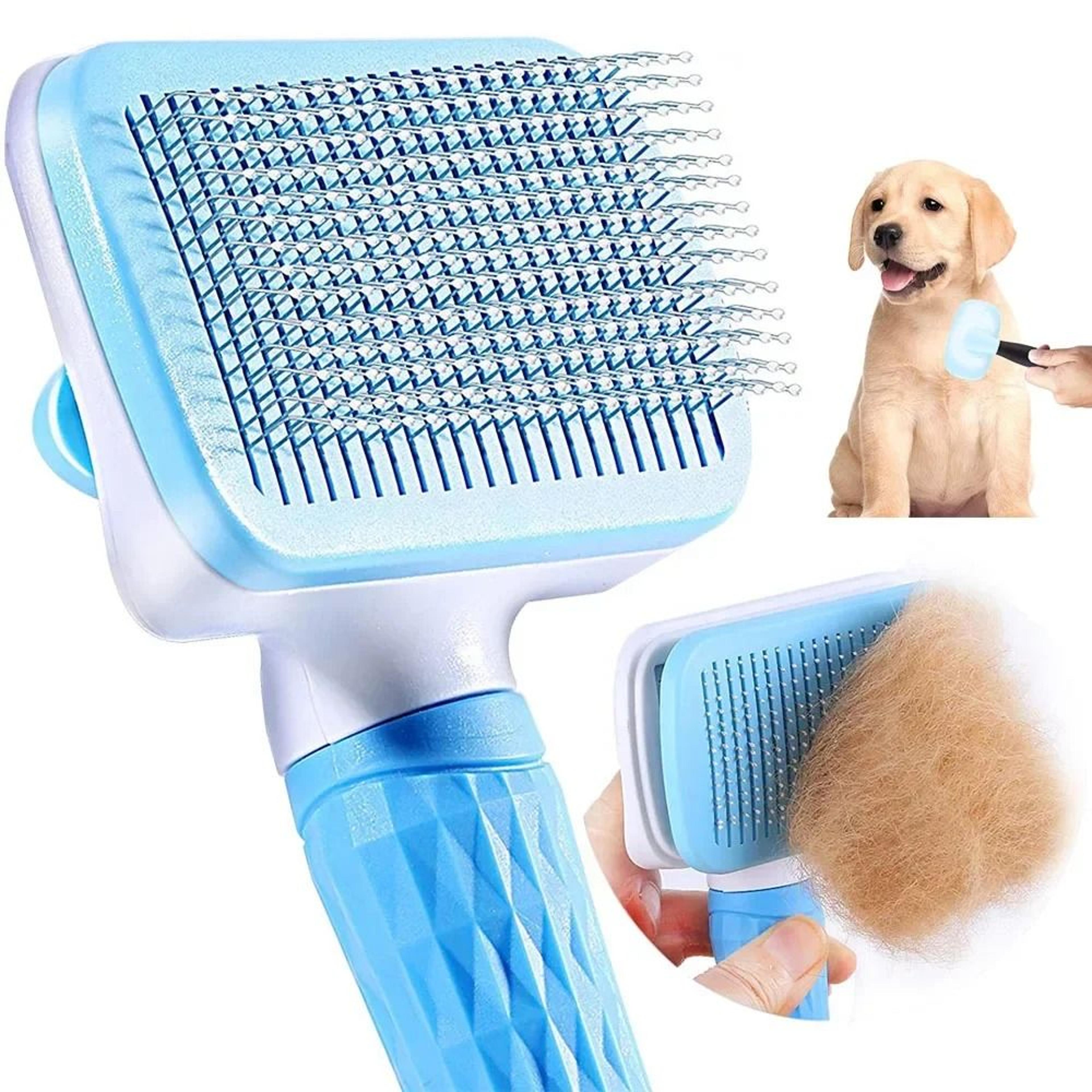 kinetic-eject self-cleaning grooming interface