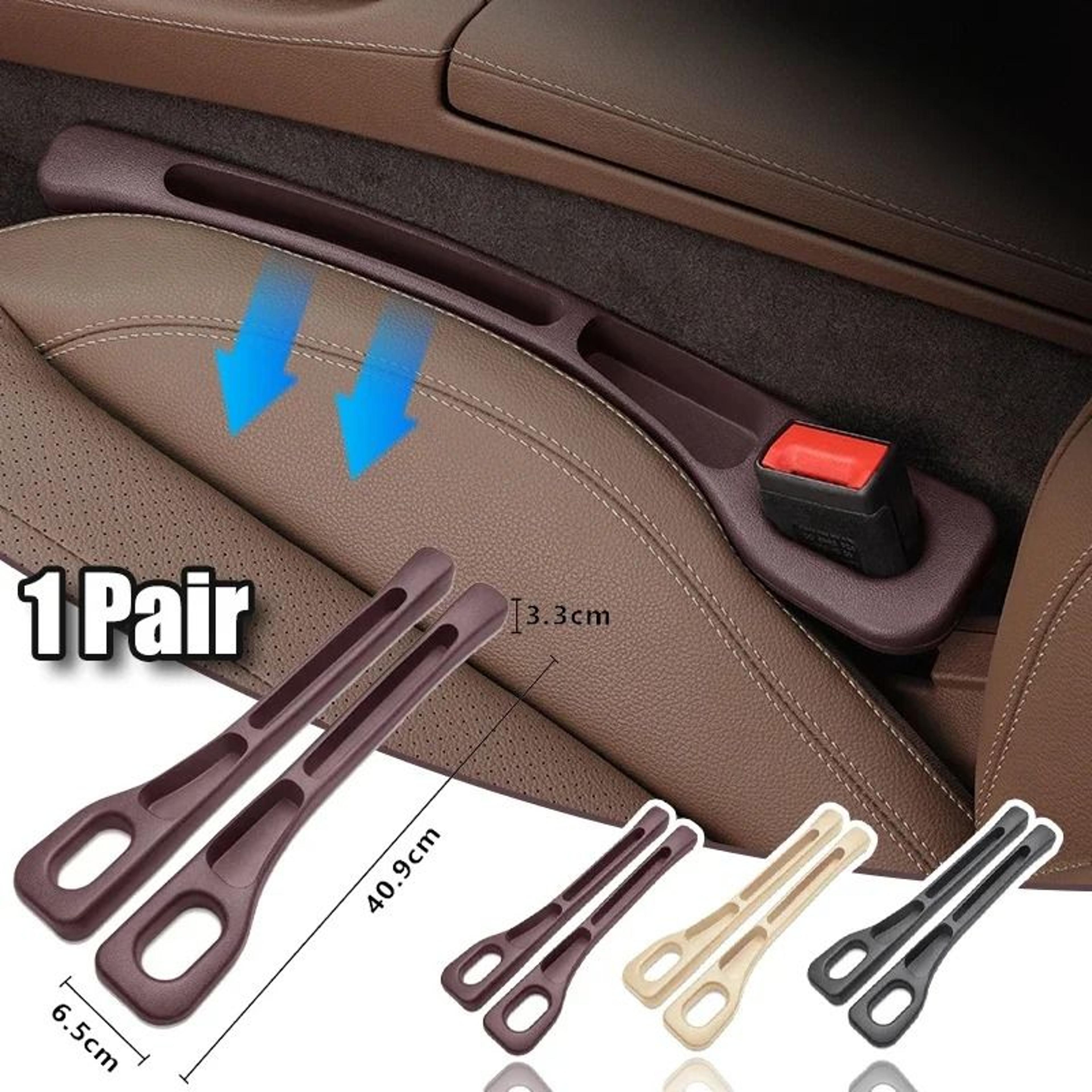 universal waterproof car seat gap filler and dual-slot storage organizer strip
