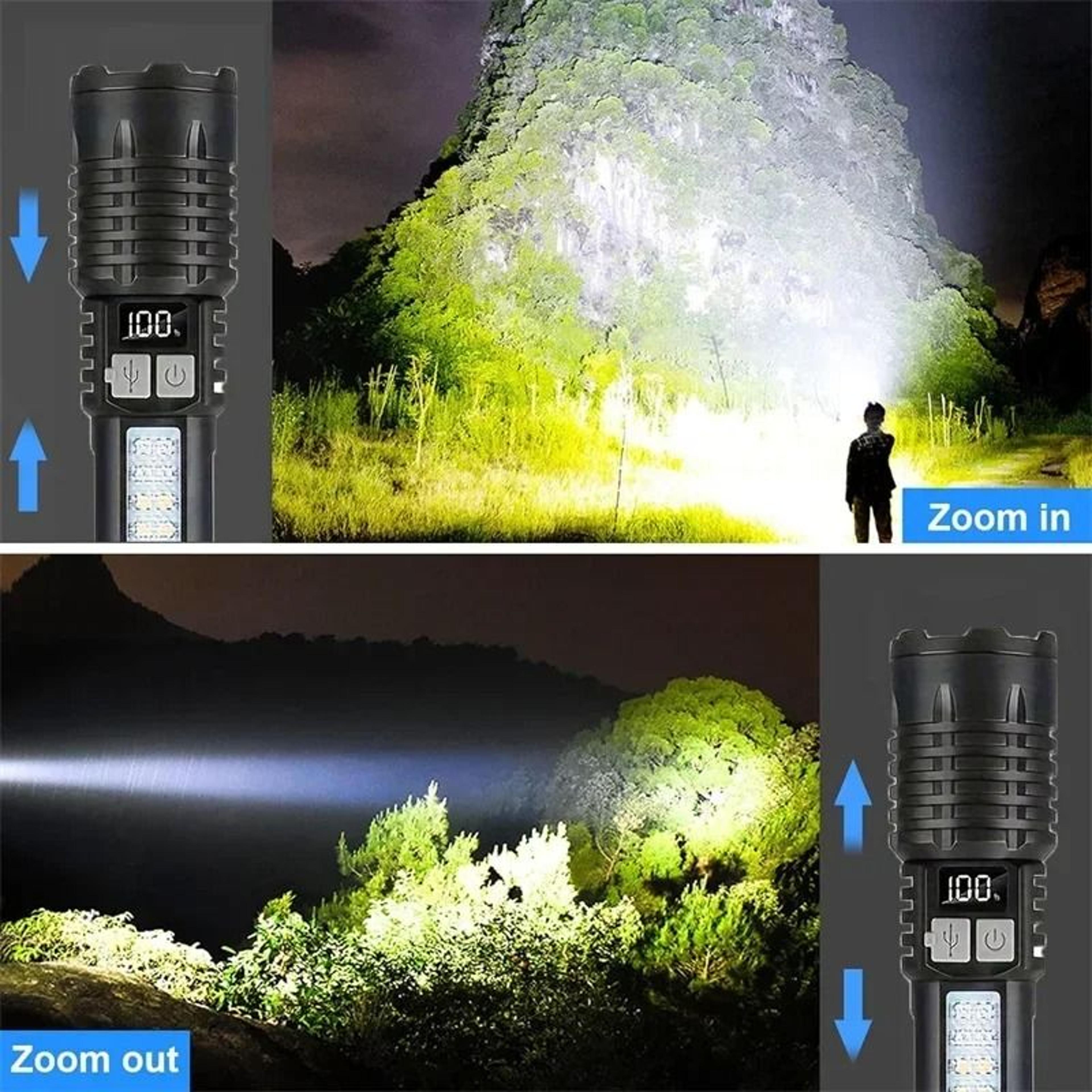 Heinast HighPower LED Flashlight With Tactical COB Side Light 2