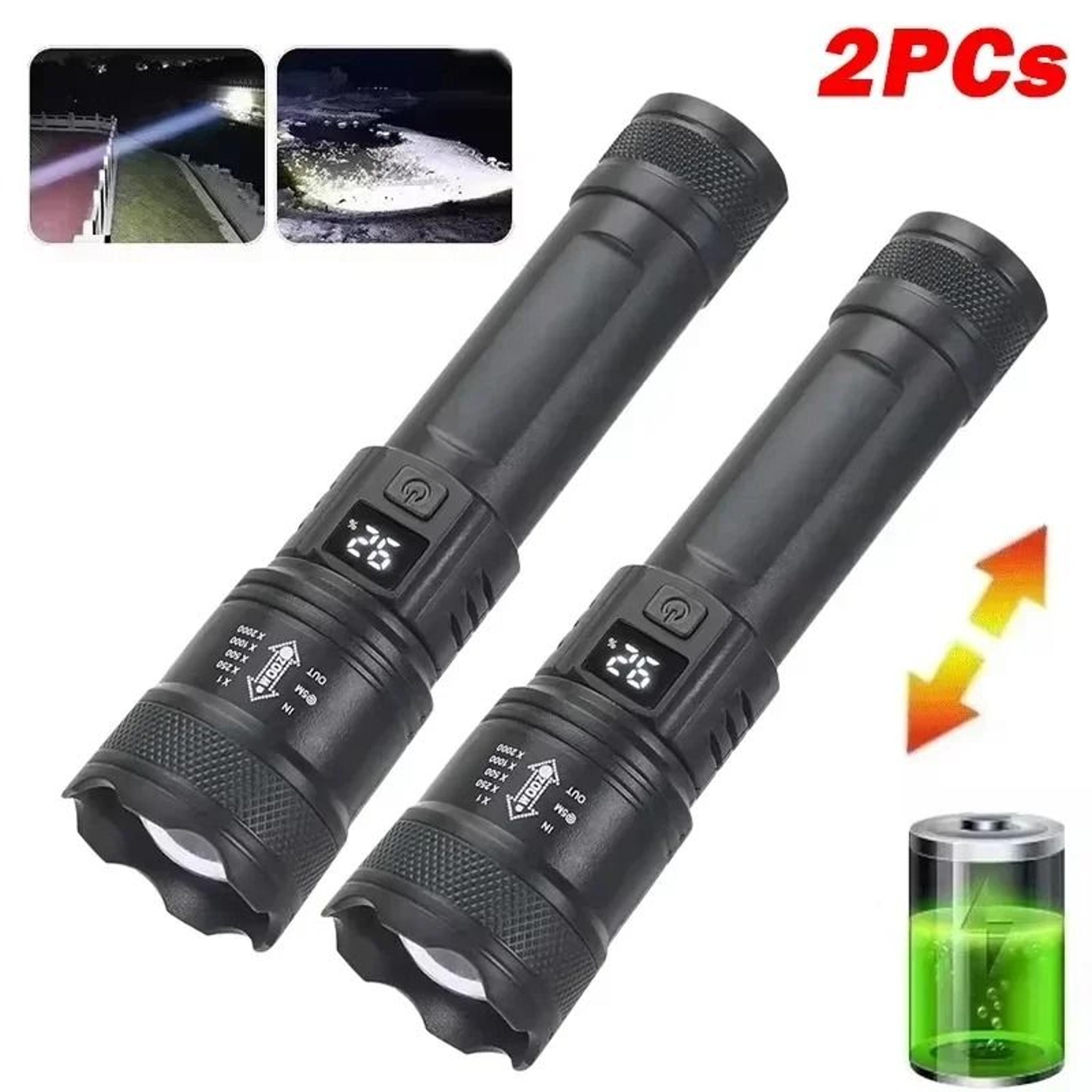 Tactical HighLumen LED Flashlight With Intelligent Digital Display 11
