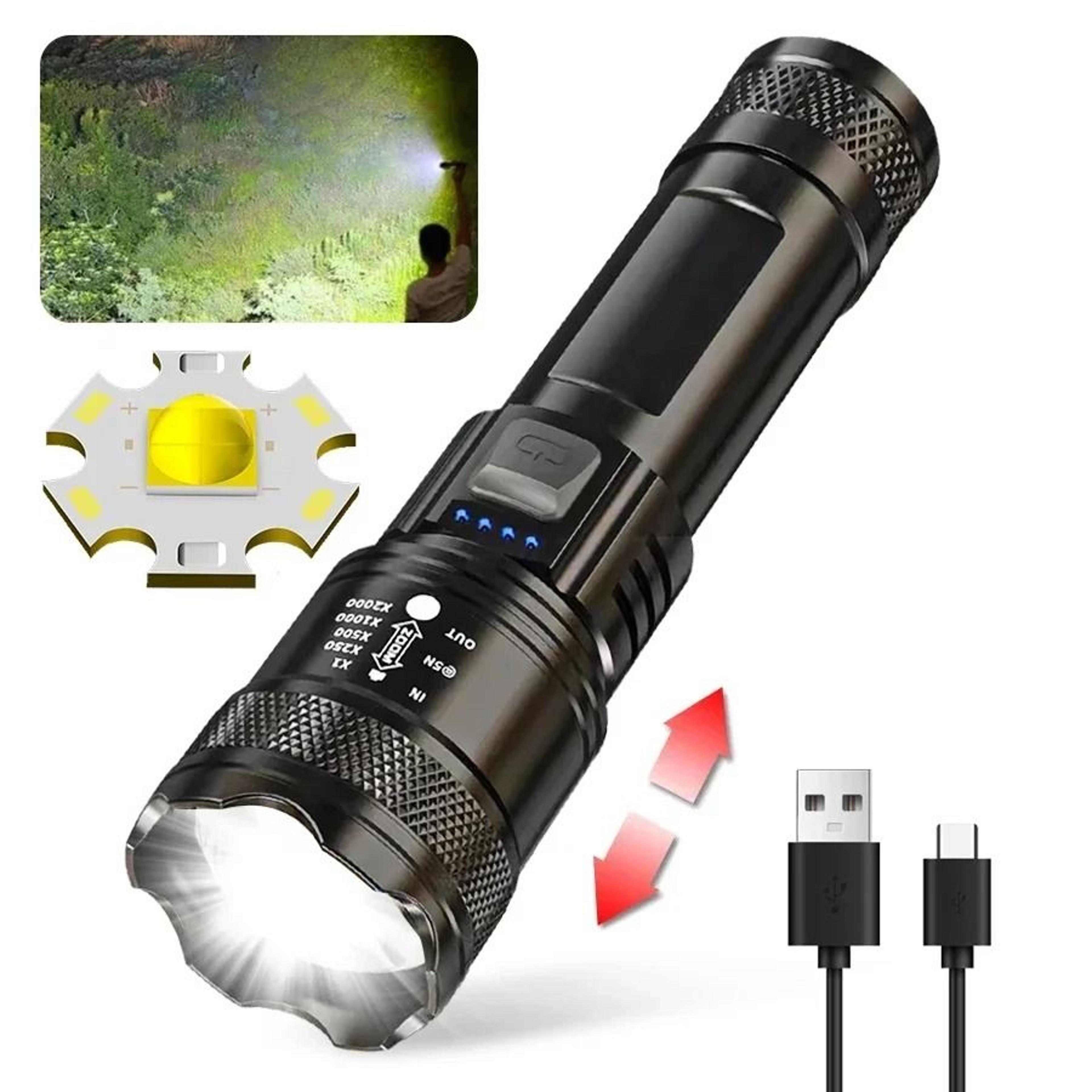Tactical HighPower 2000LM LED Flashlight With Intelligent Display 7