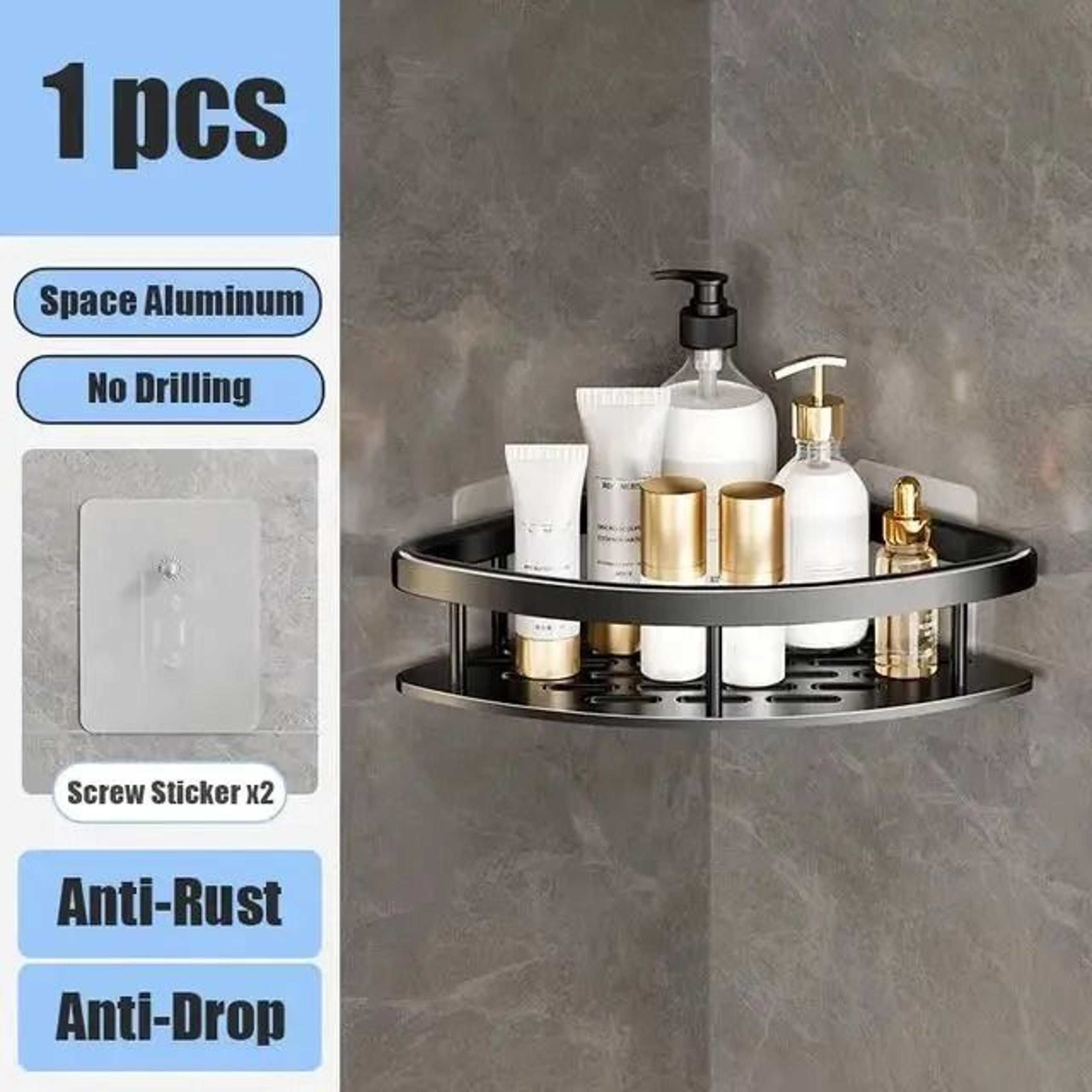 Space Aluminum NoDrill Wall Shelf And Sanitary Utility Interface 10